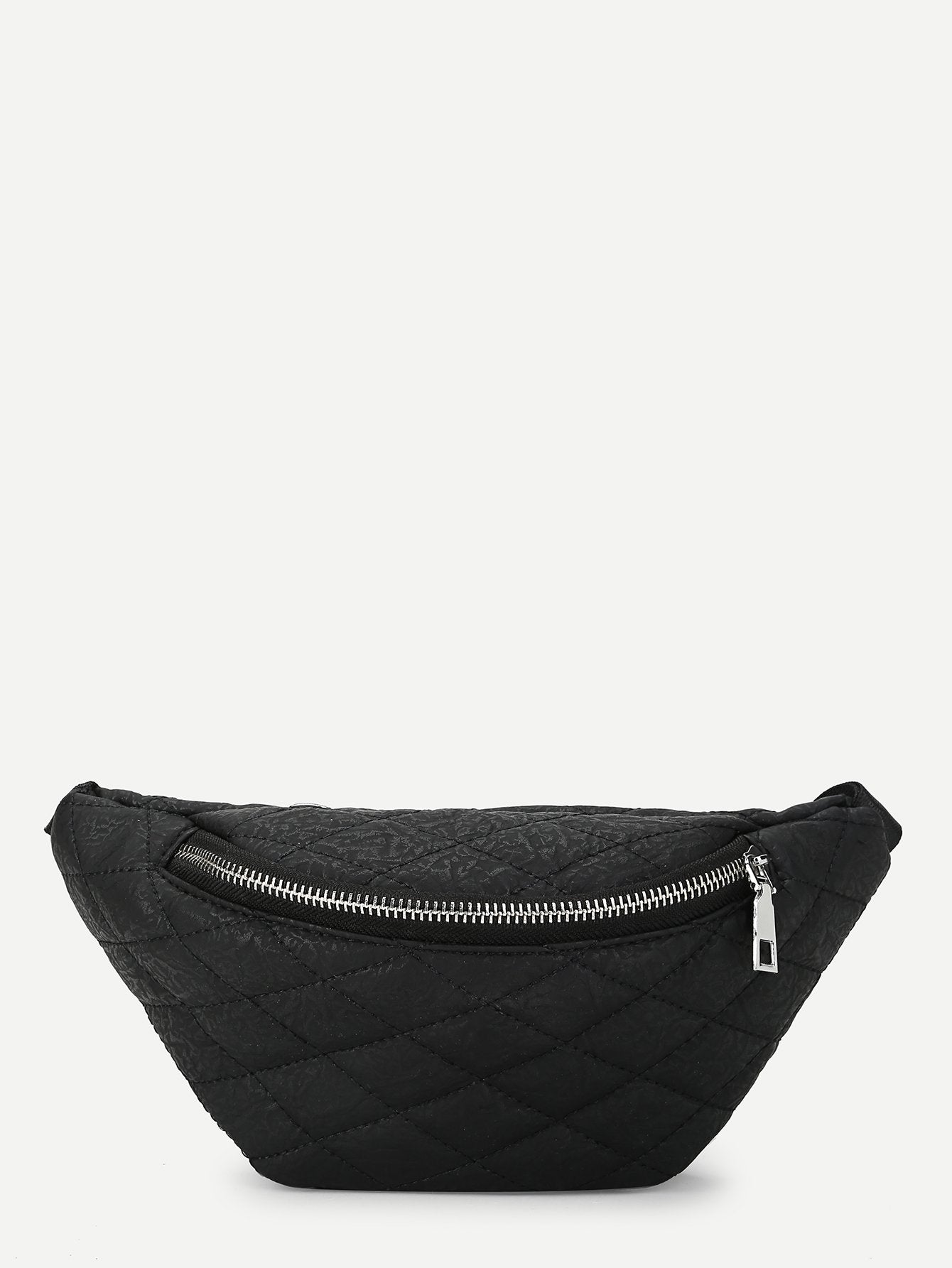 Zipper Front Quilted Fanny Pack