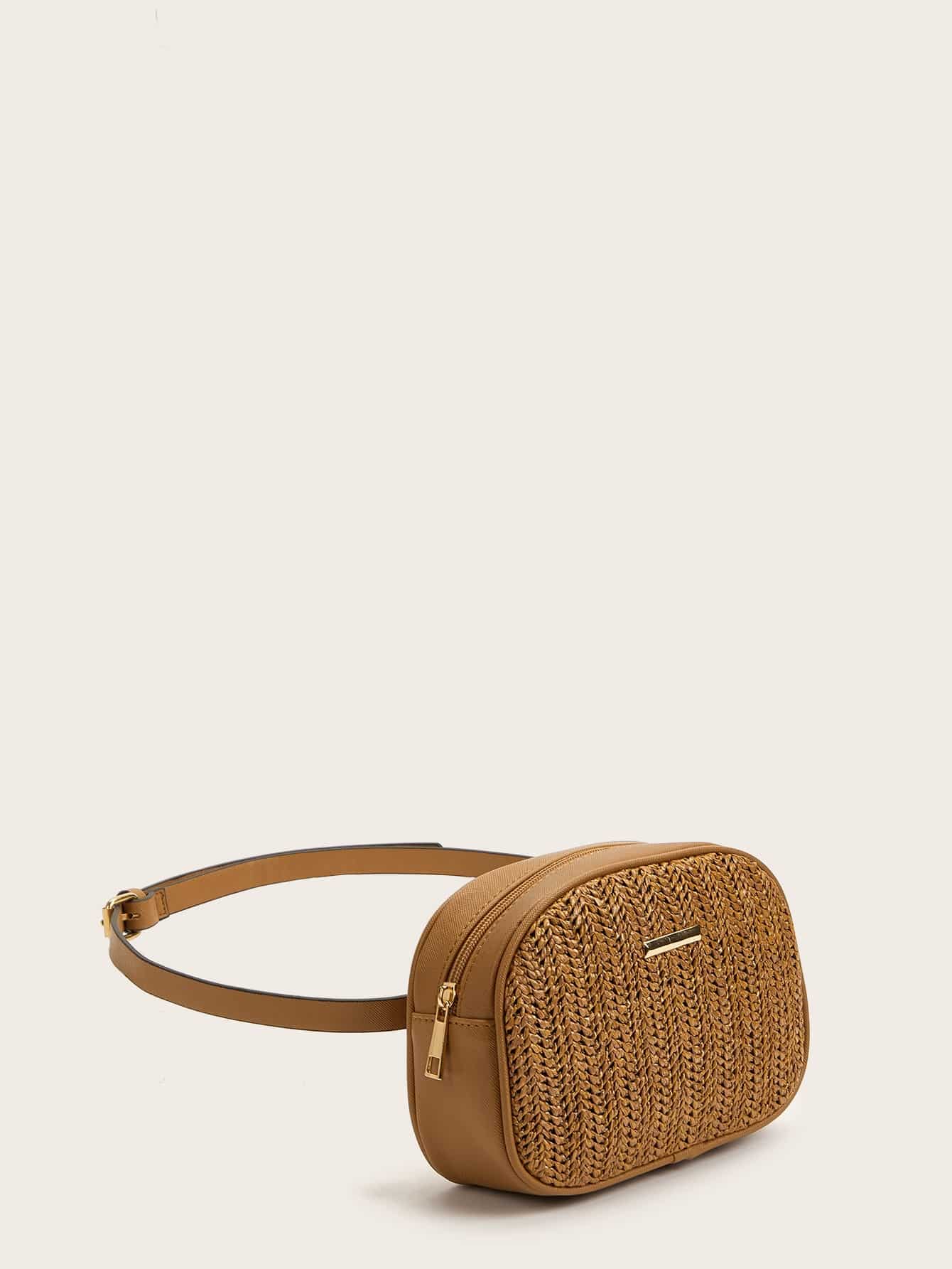 Woven Detail Fanny Pack