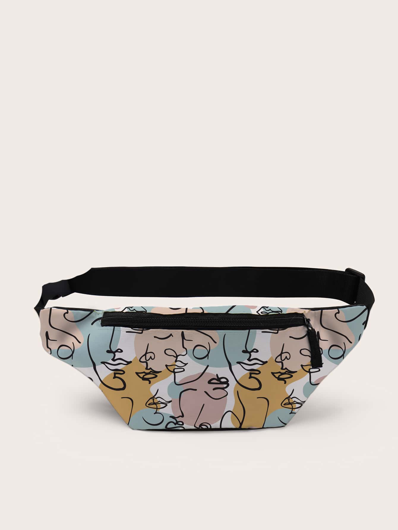 Allover Figure Graphic Fanny Pack