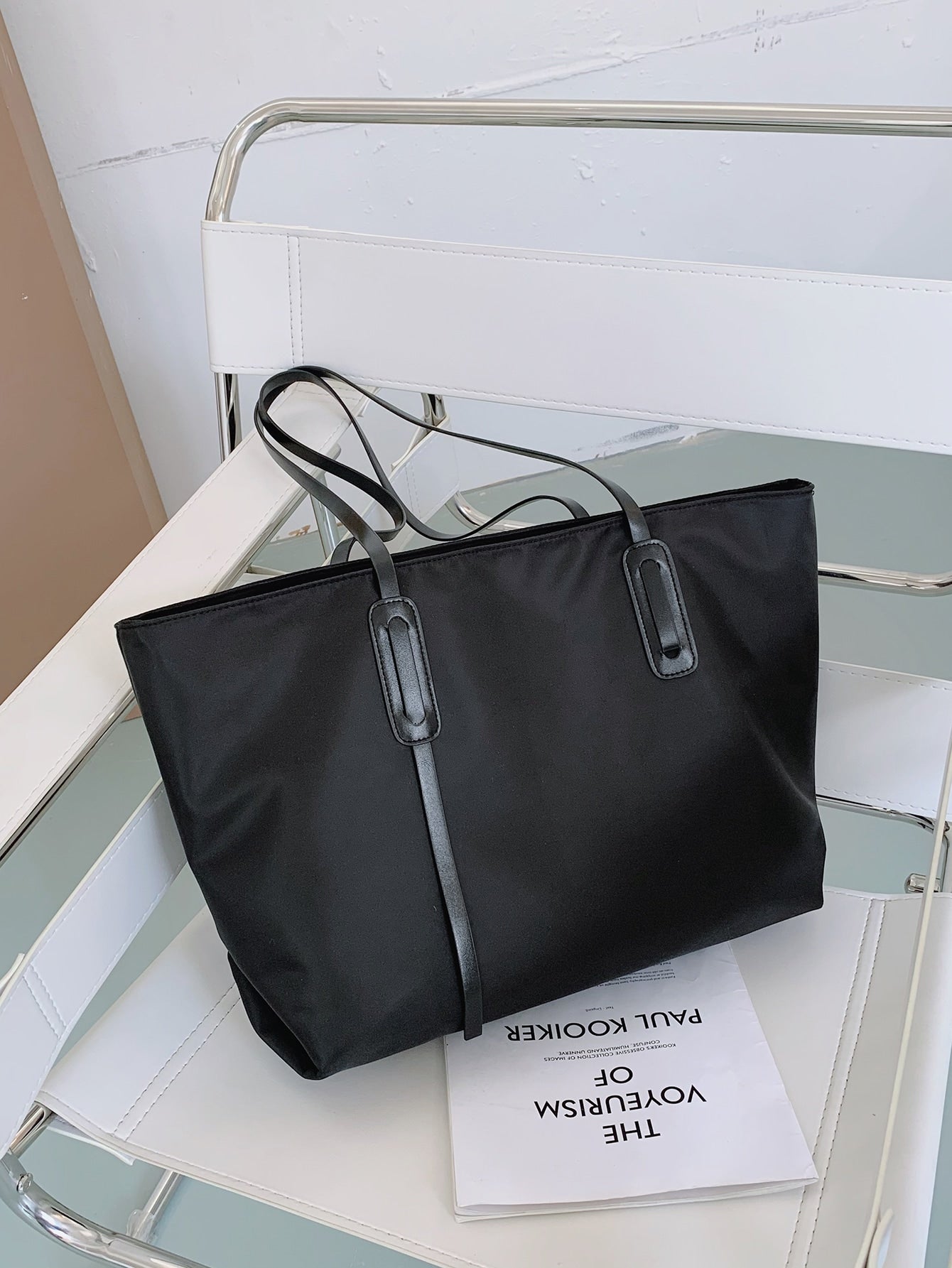 Minimalist Large Capacity Tote Bag With Clutch Bag
