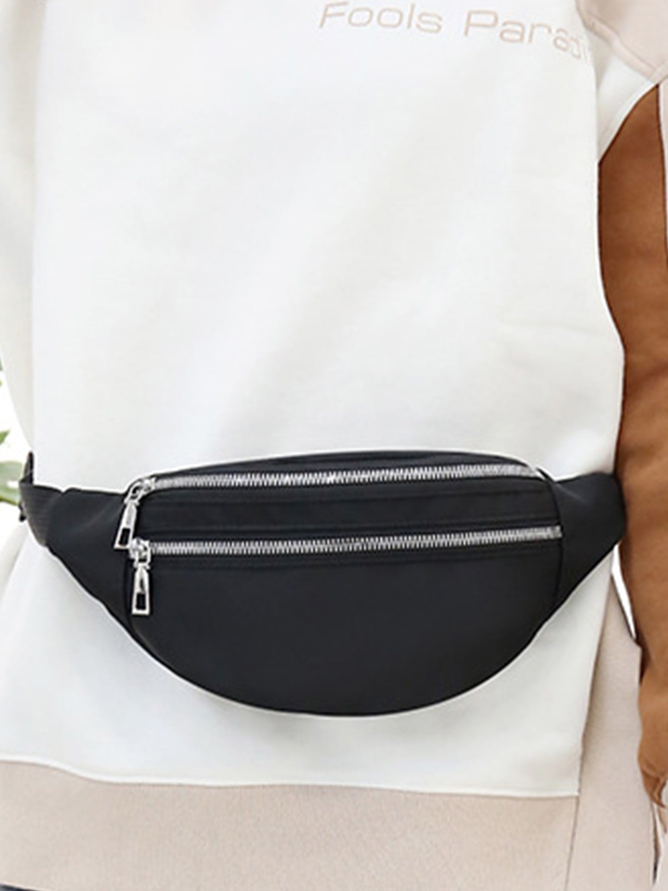 Dual Zip-Up Fanny Pack