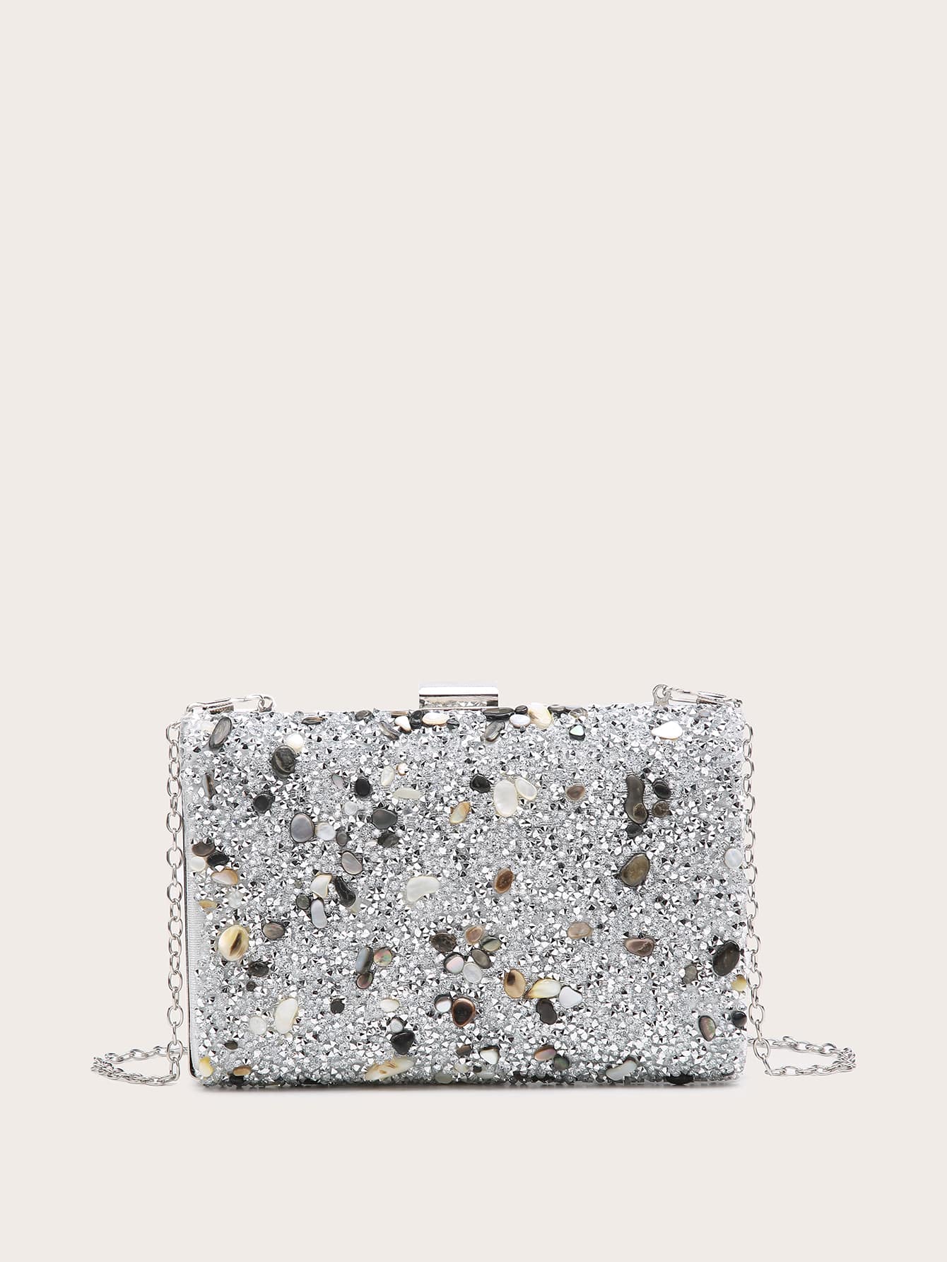 Glitter Chain Clutch Bag