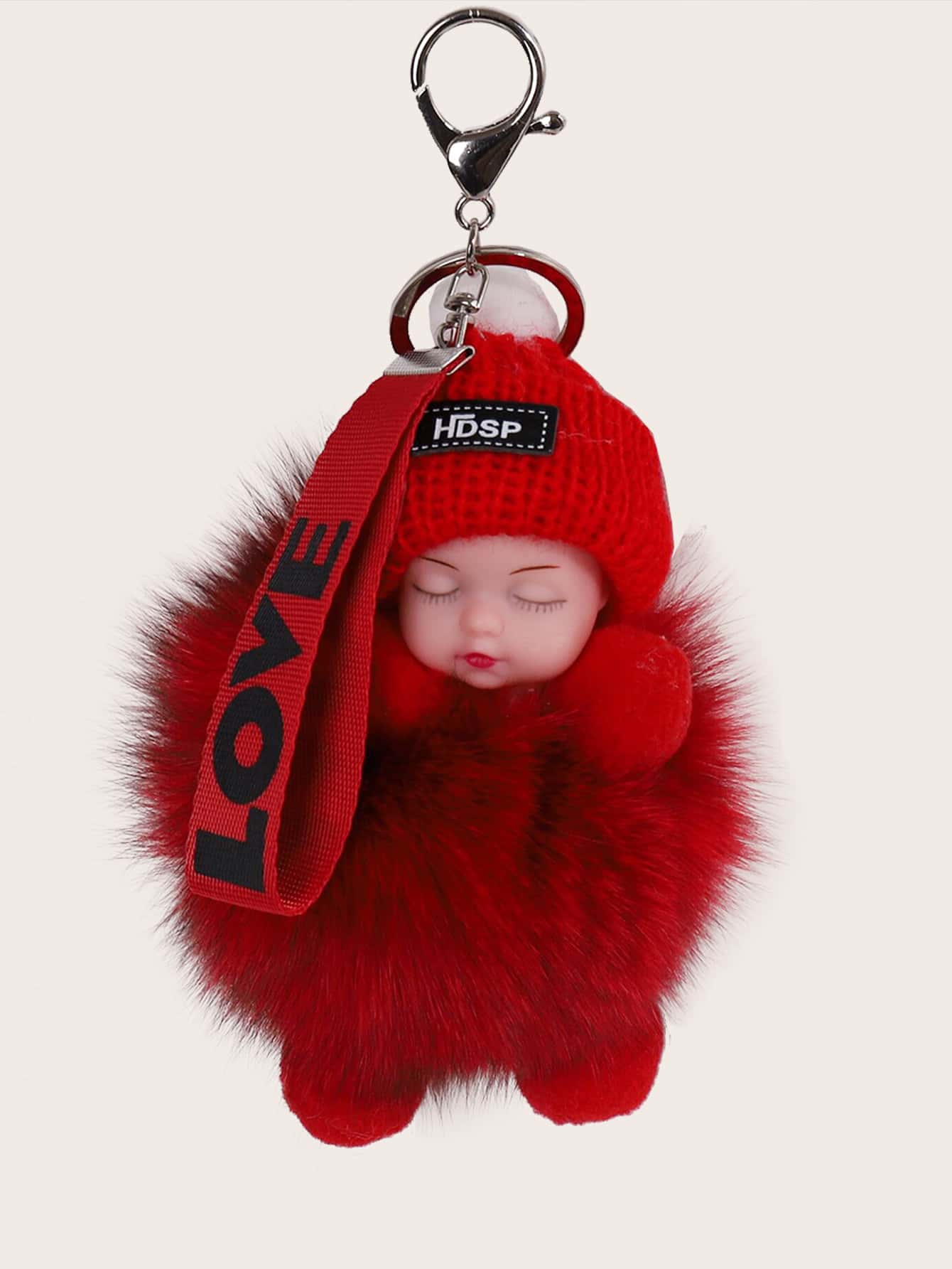 Fluffy Doll Design Bag Charm