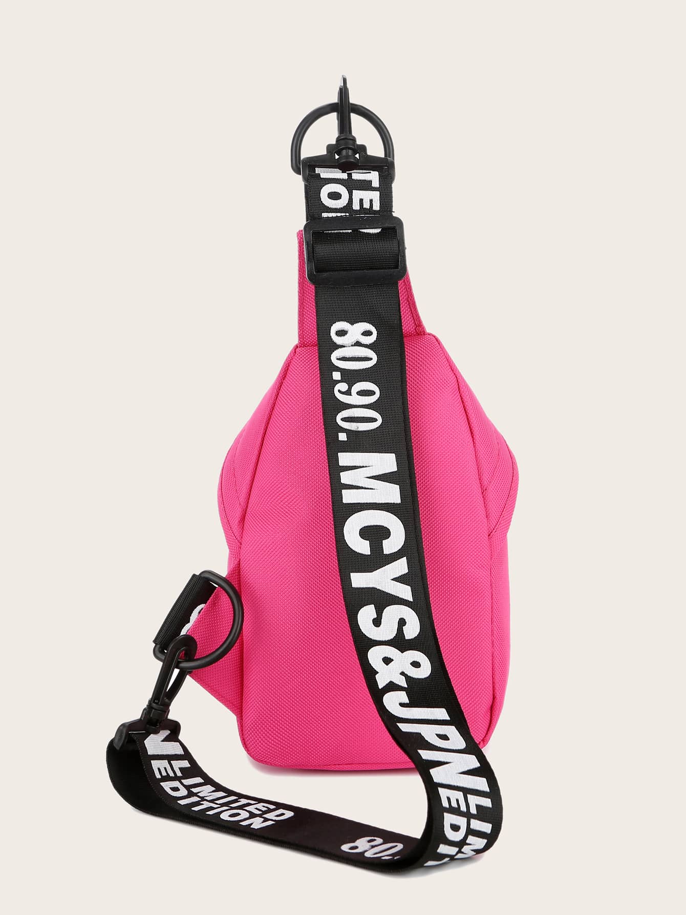 Letter Graphic Drawstring Design Sling Bag