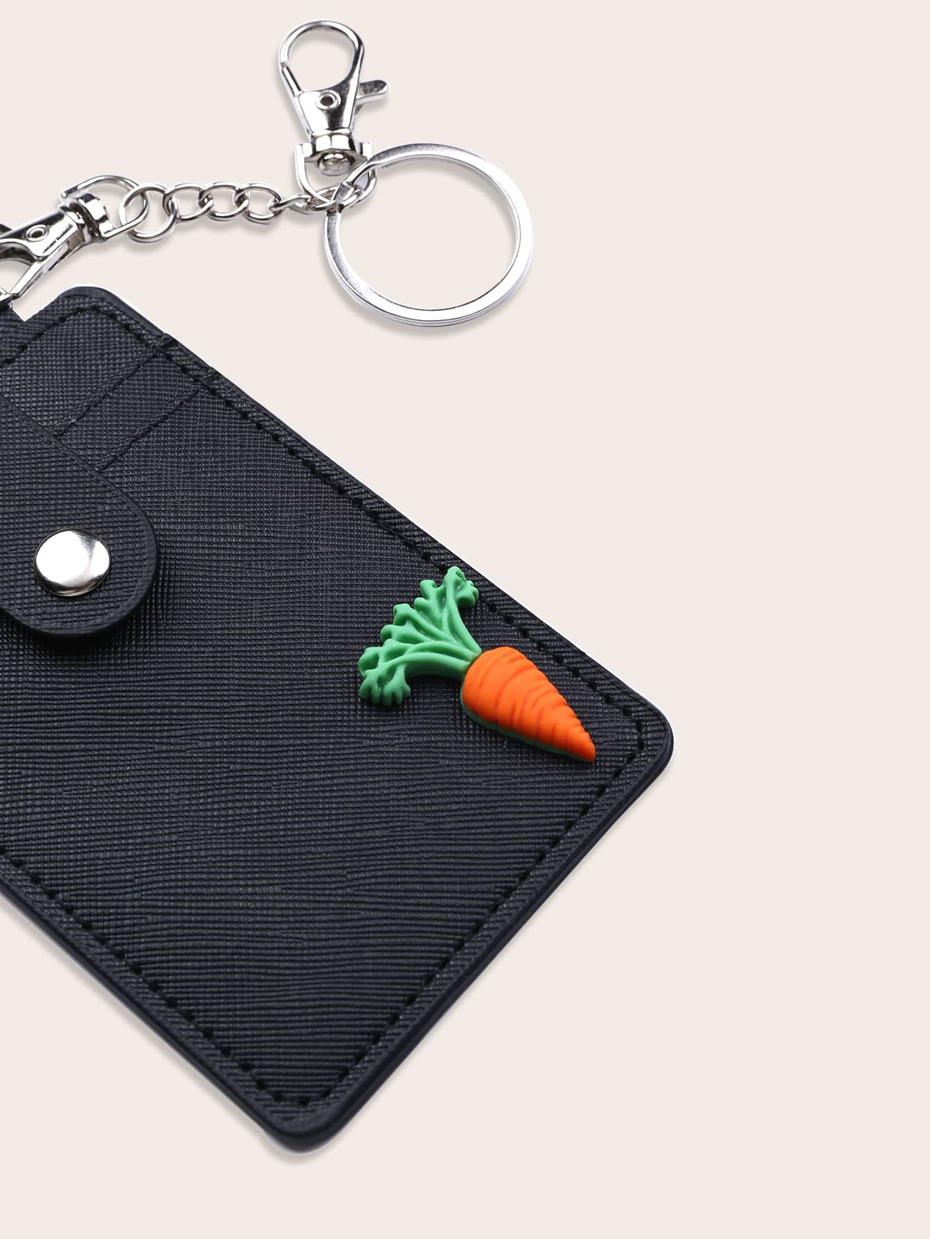 Carrot Decor Card Holder Bag Charm