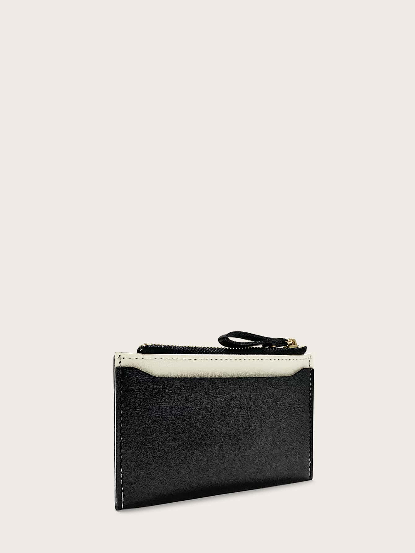 Two Tone Small Purse With Card Slot