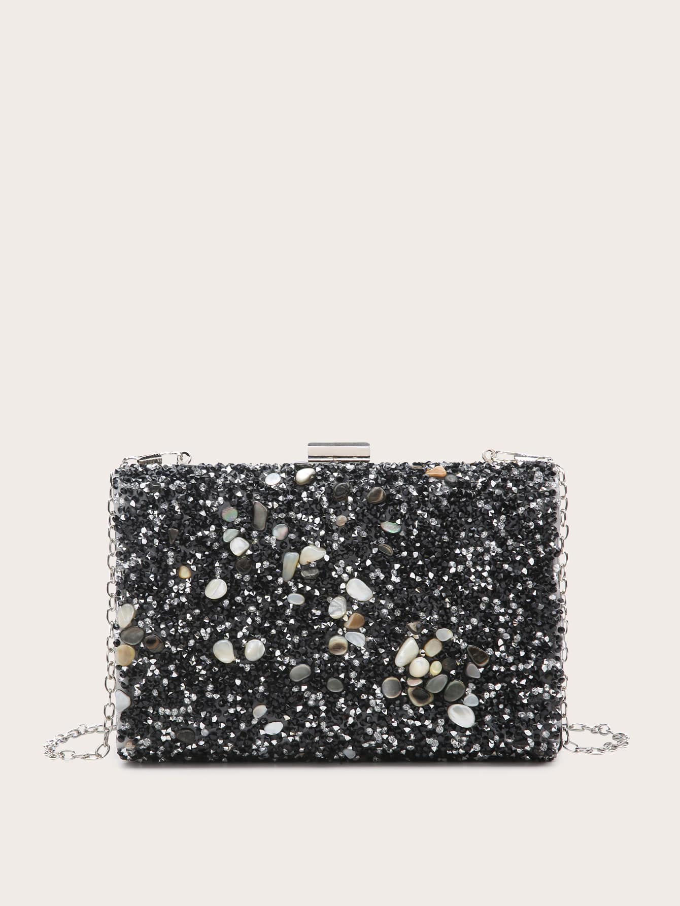 Glitter Chain Clutch Bag