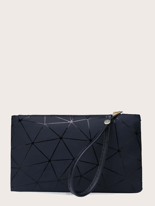 Geometric Graphic Clutch Bag