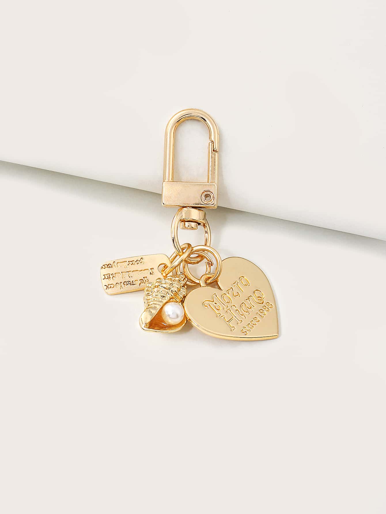 Metal Heart Decor Bag Charm