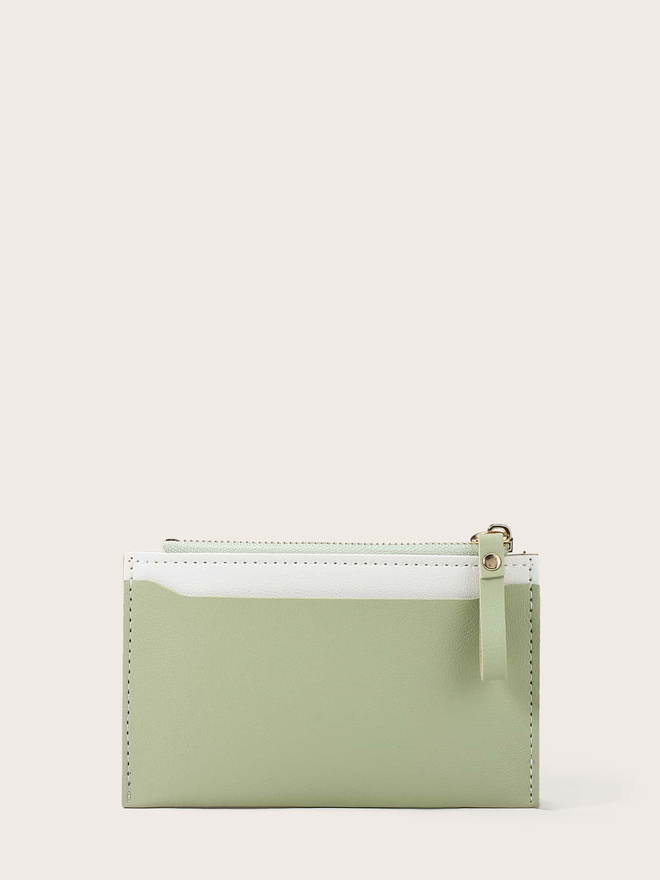 Two Tone Small Purse With Card Slot