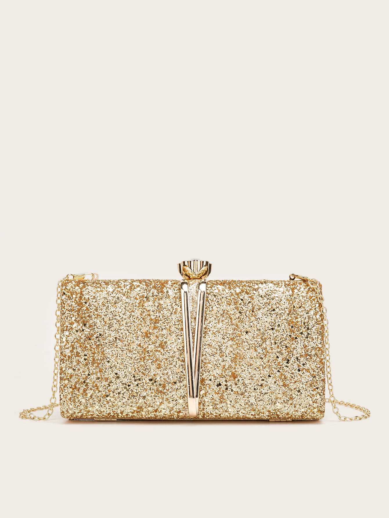 Glitter Chain Clutch Bag