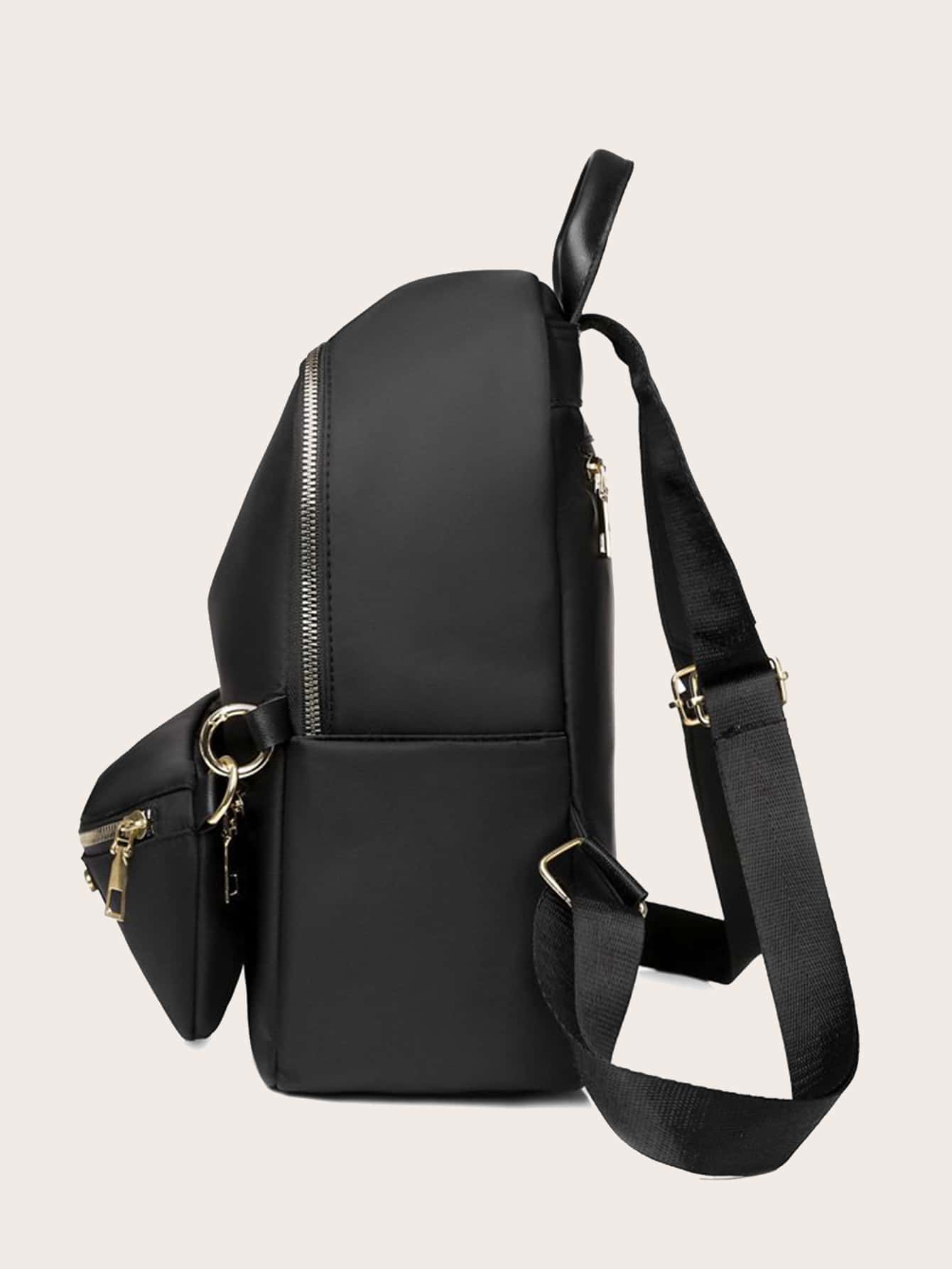Minimalist Backpack With Fanny Pack