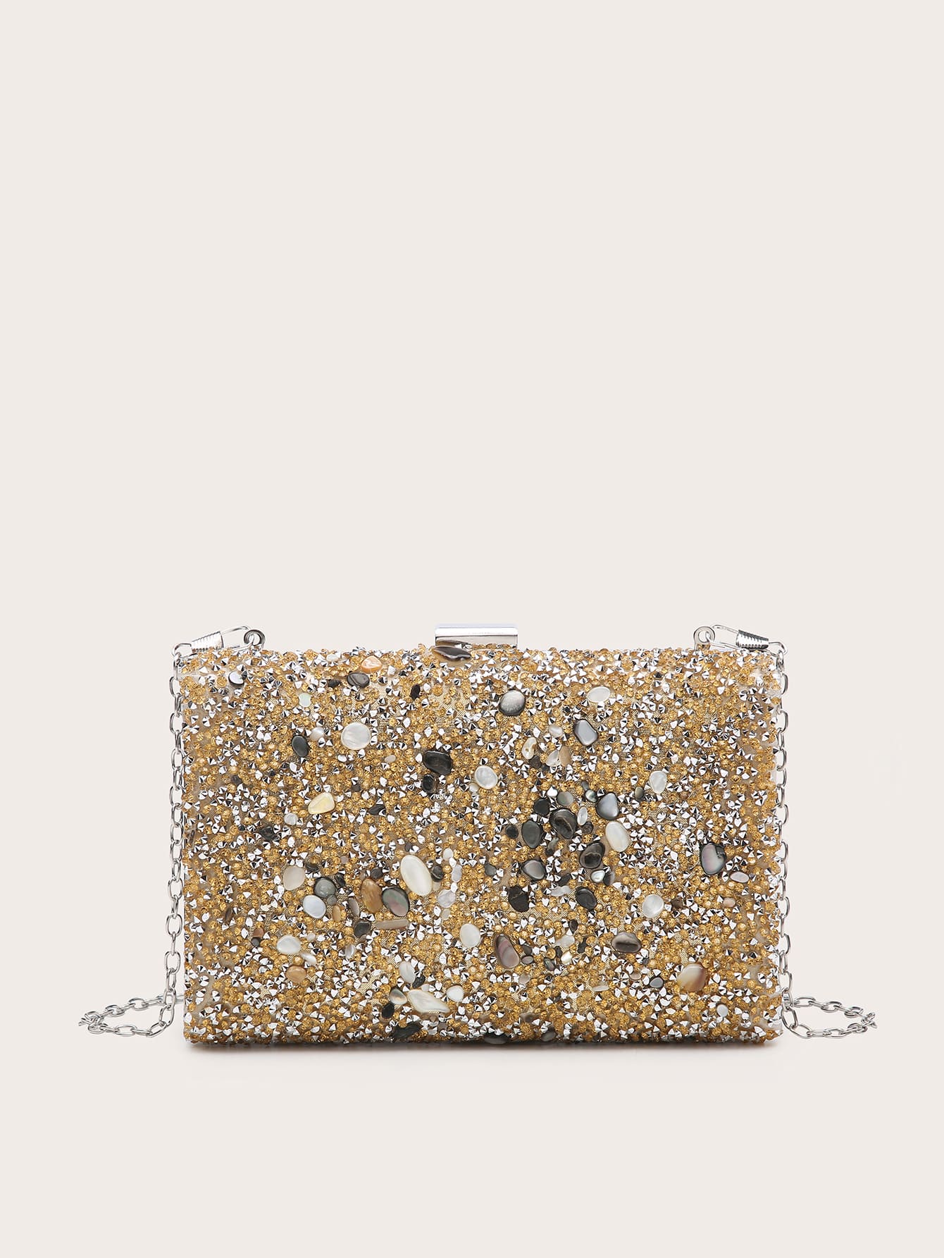 Glitter Chain Clutch Bag