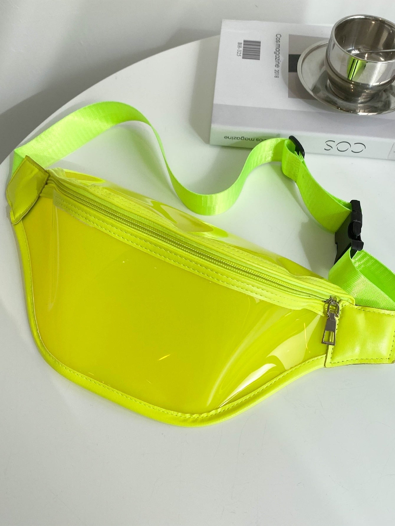 Clear Neon Lime Fanny Pack