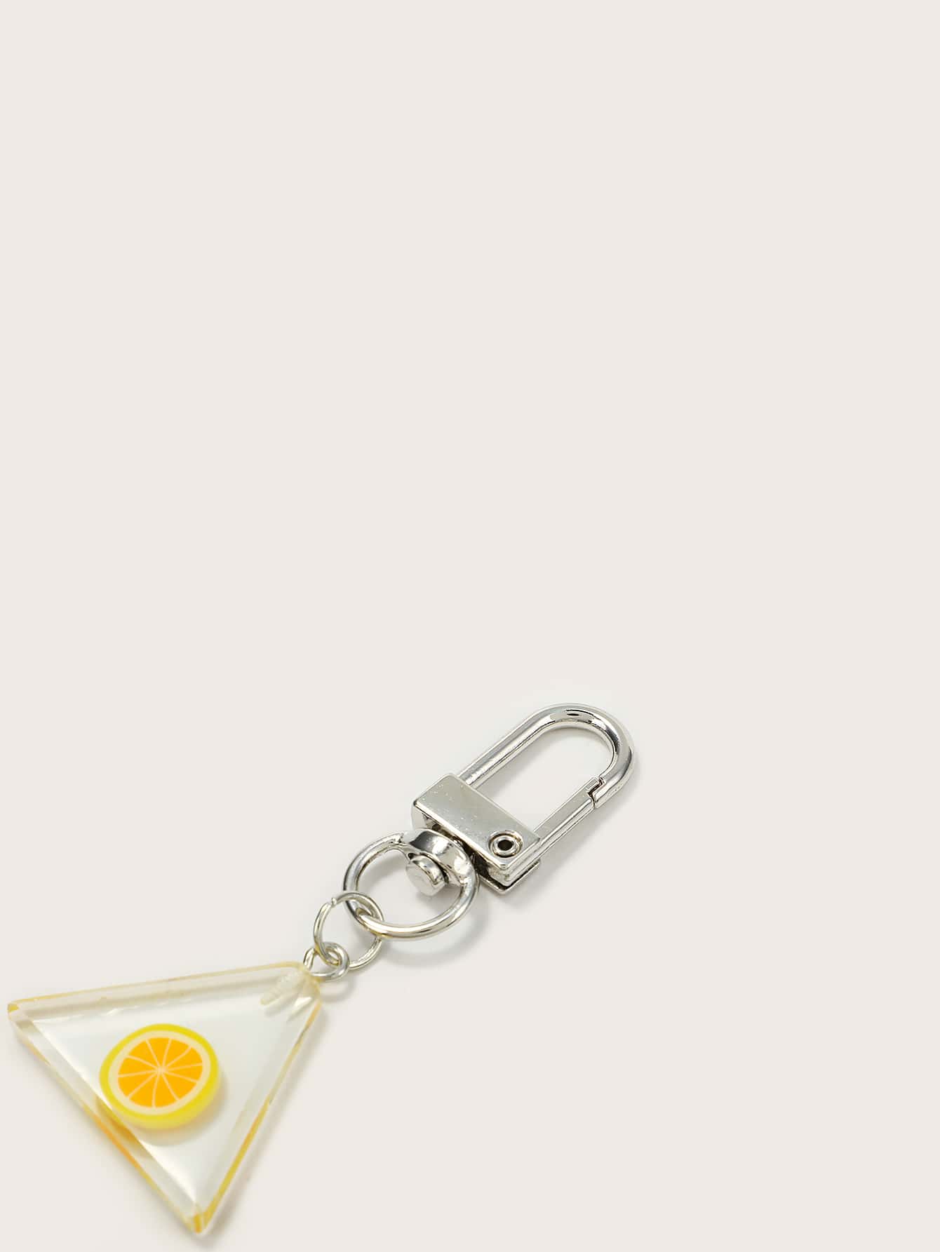 Lemon Slice Embedded Bag Charm