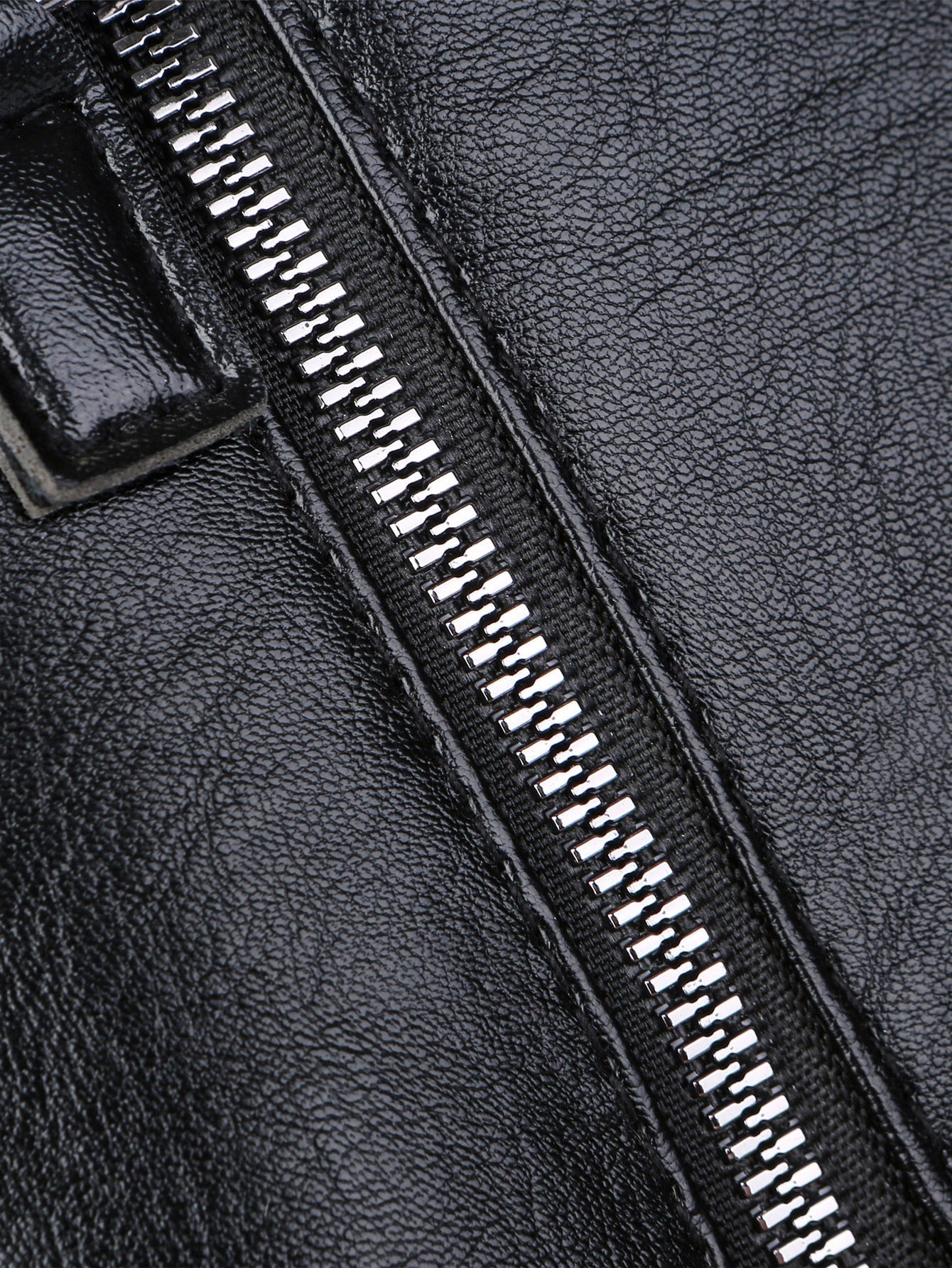 Minimalist Textured Double Zipper Clutch Bag