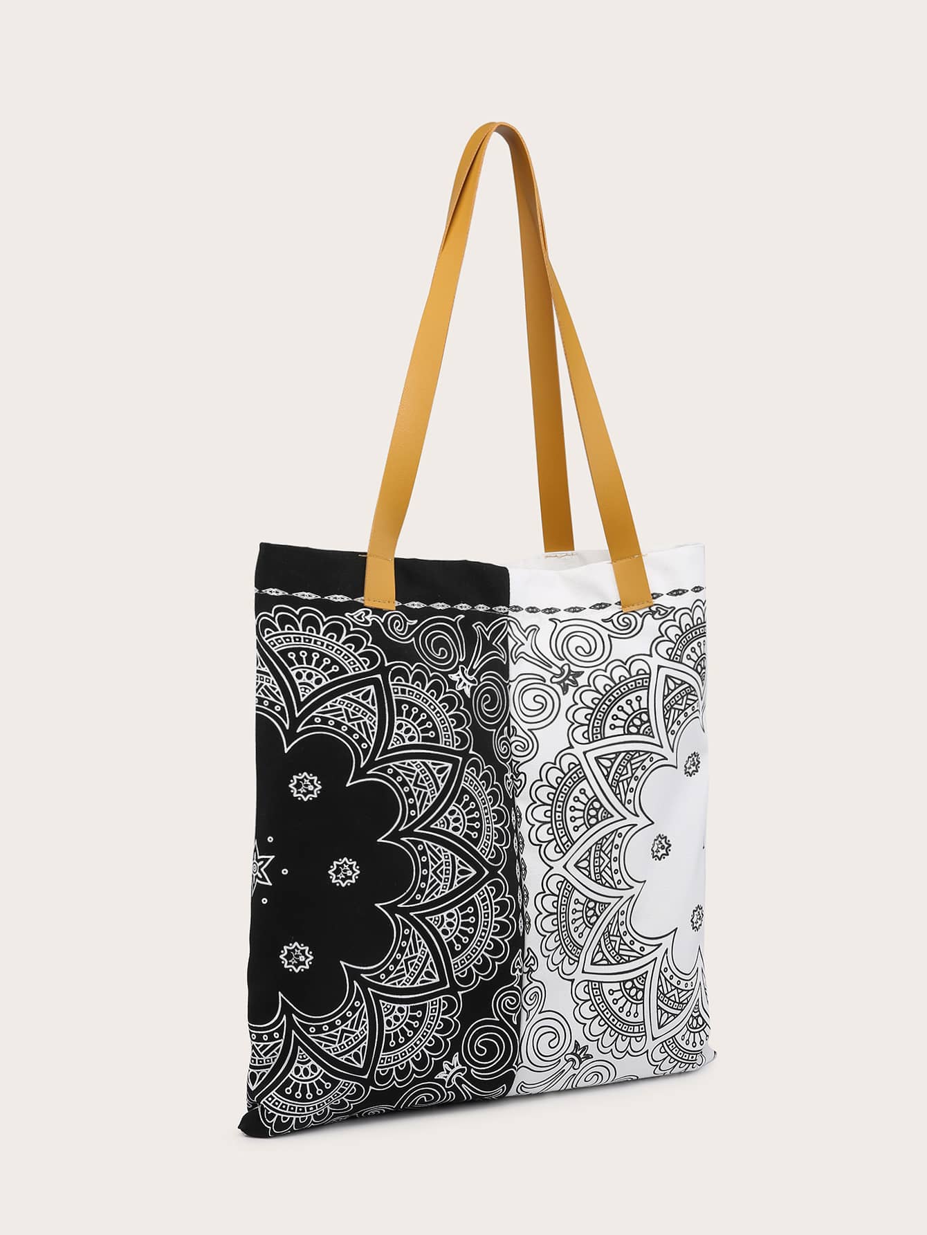Floral Graphic Shopper Bag