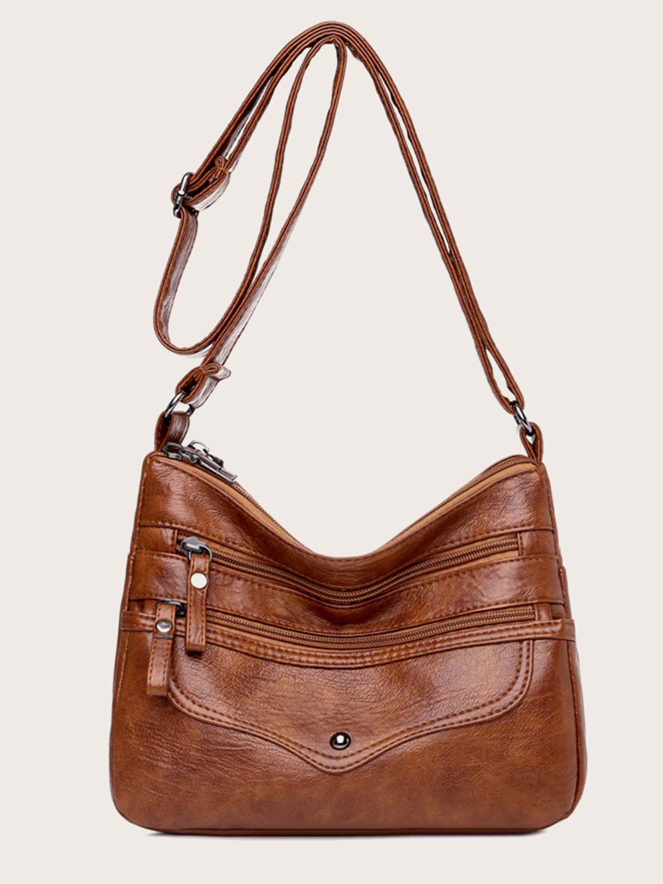 Vintage Design Crossbody Bag