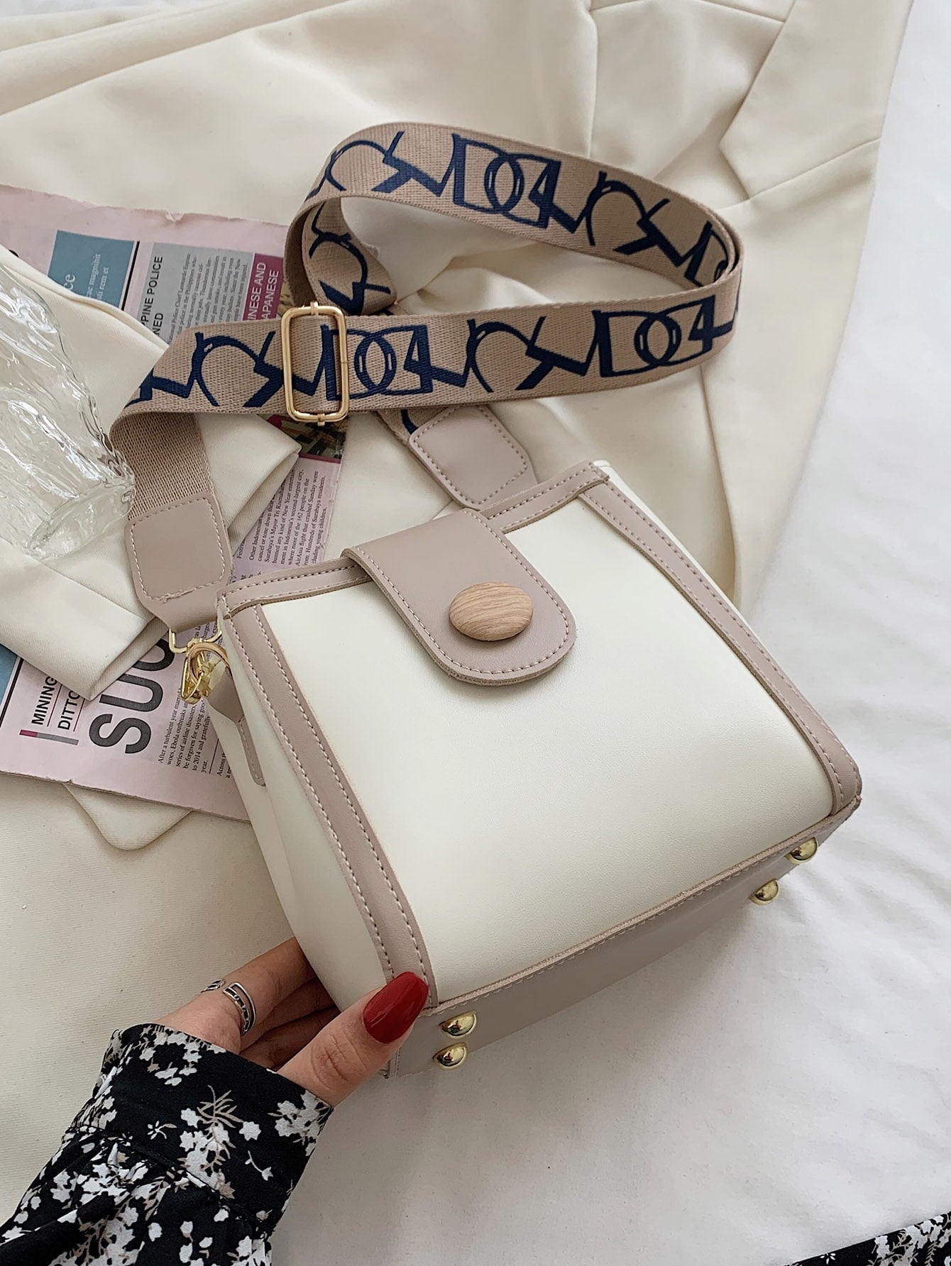 Two Tone Crossbody Bag