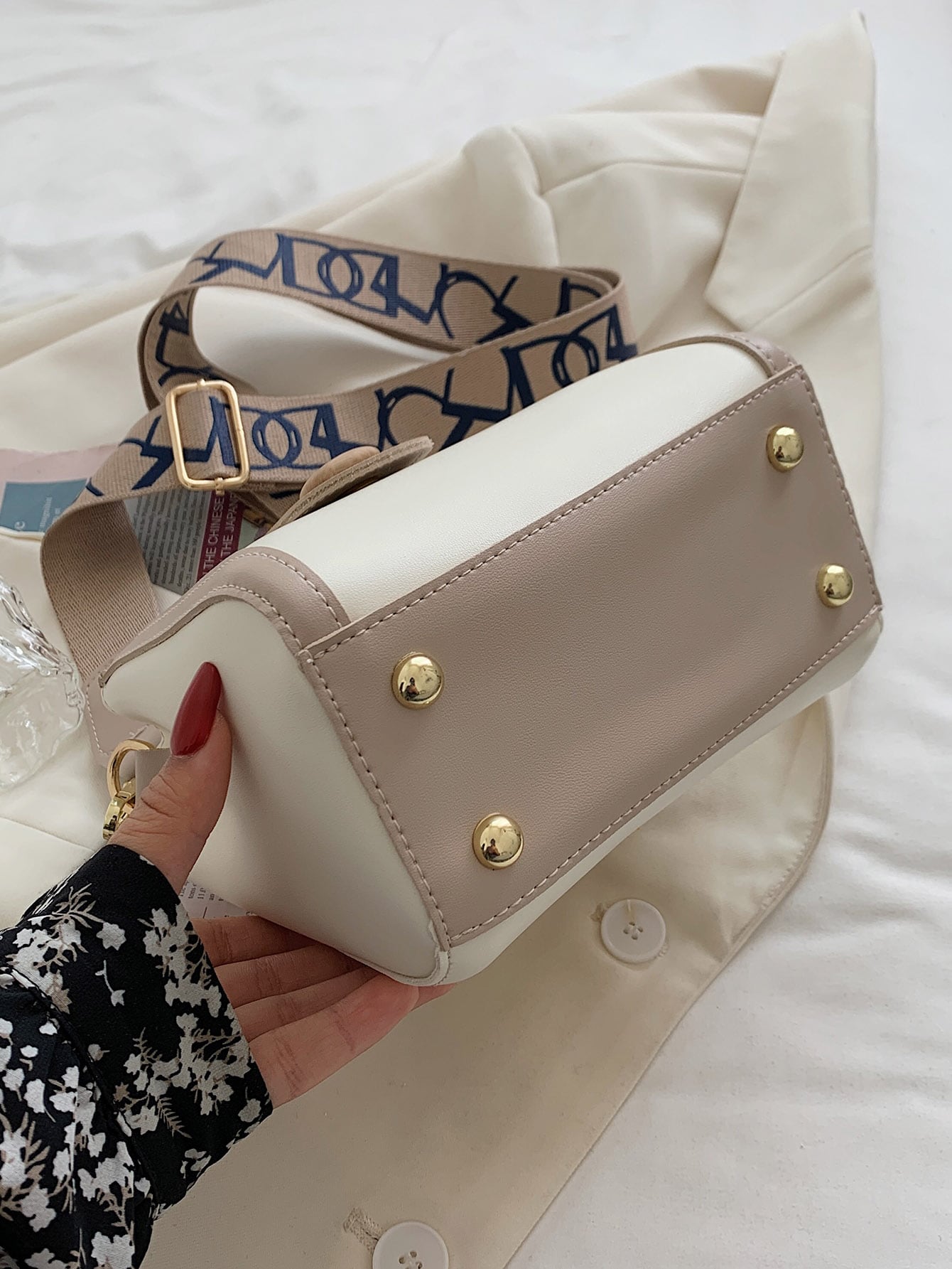 Two Tone Crossbody Bag