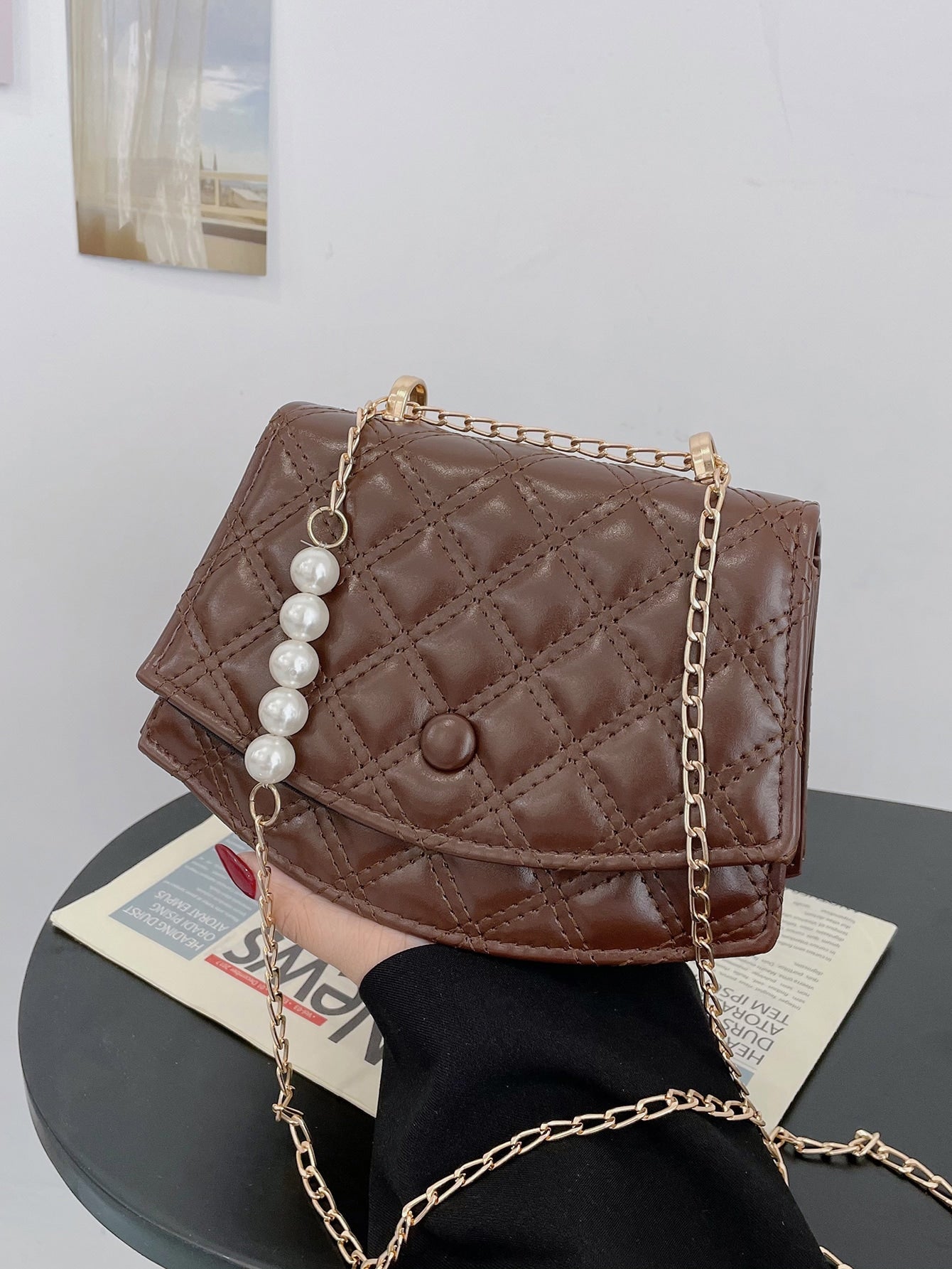 Quilted Chain Shoulder Bag