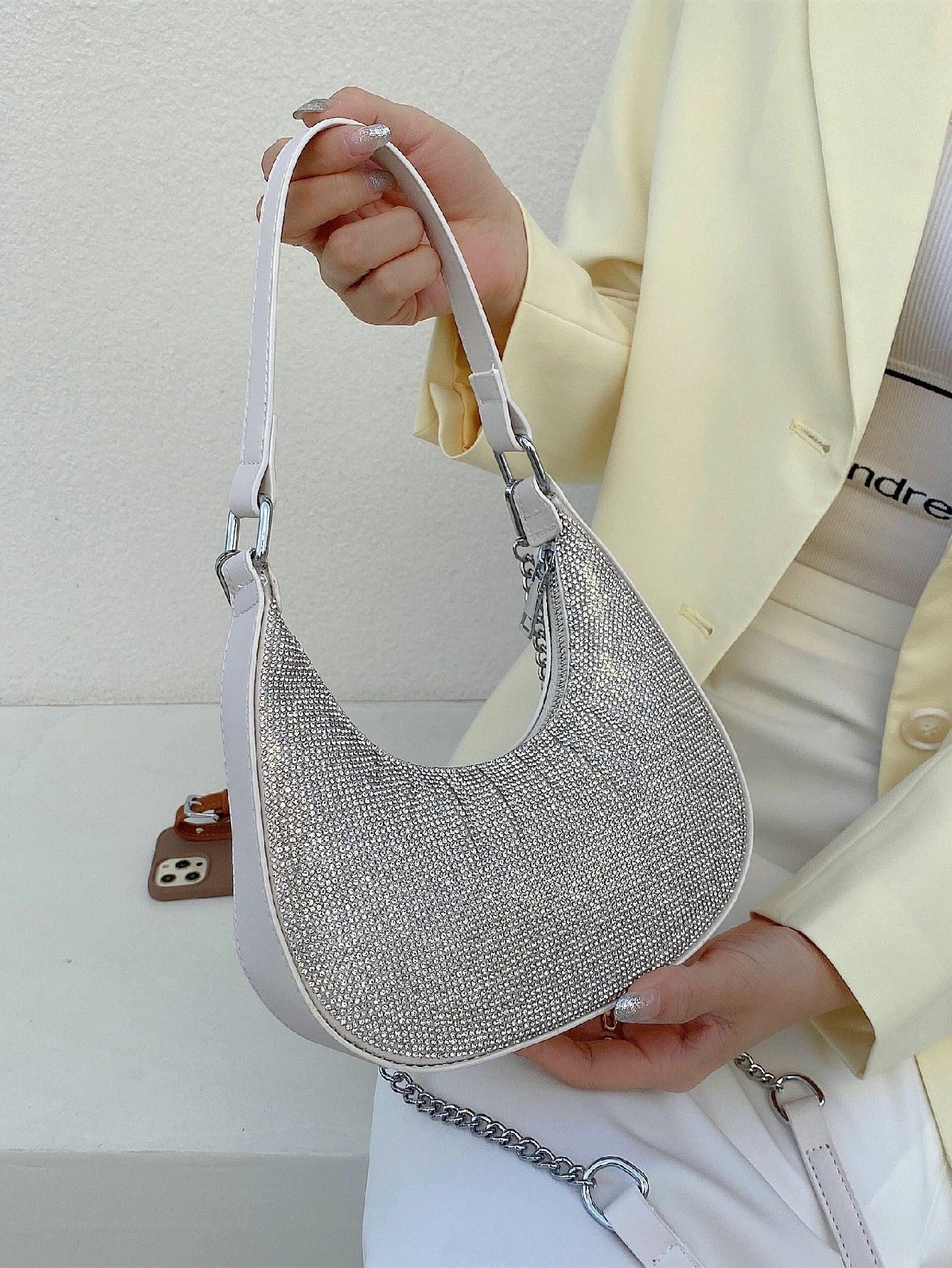 Rhinestone Hobo Bag