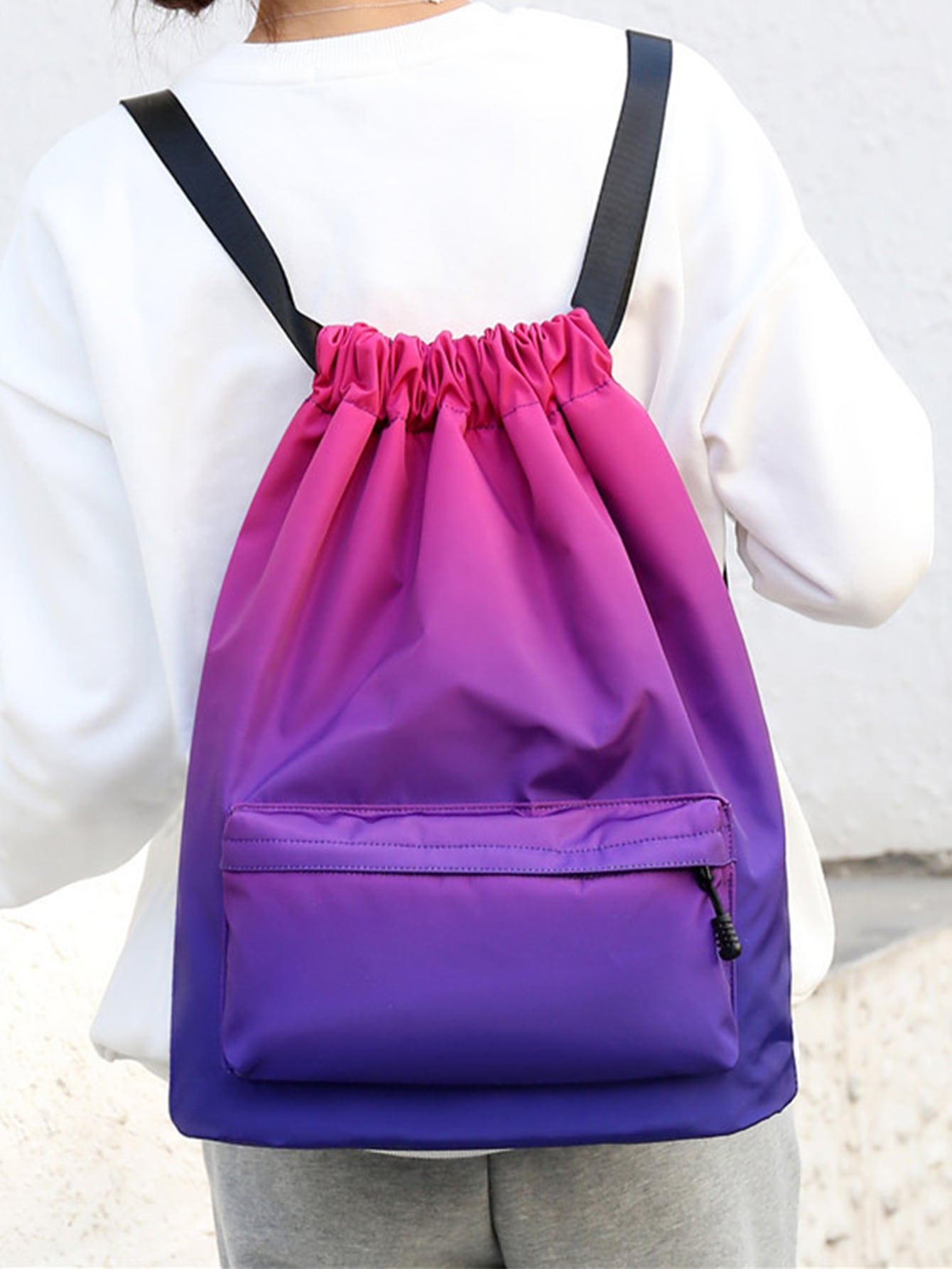 Ombre Drawstring Backpack