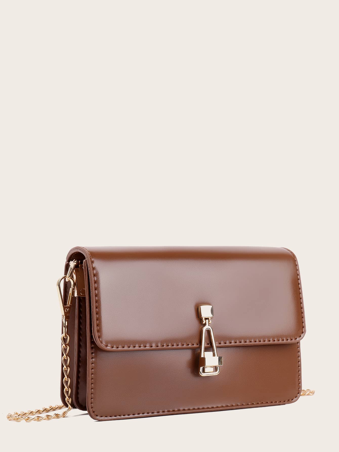 Minimalist Flap Chain Crossbody Bag