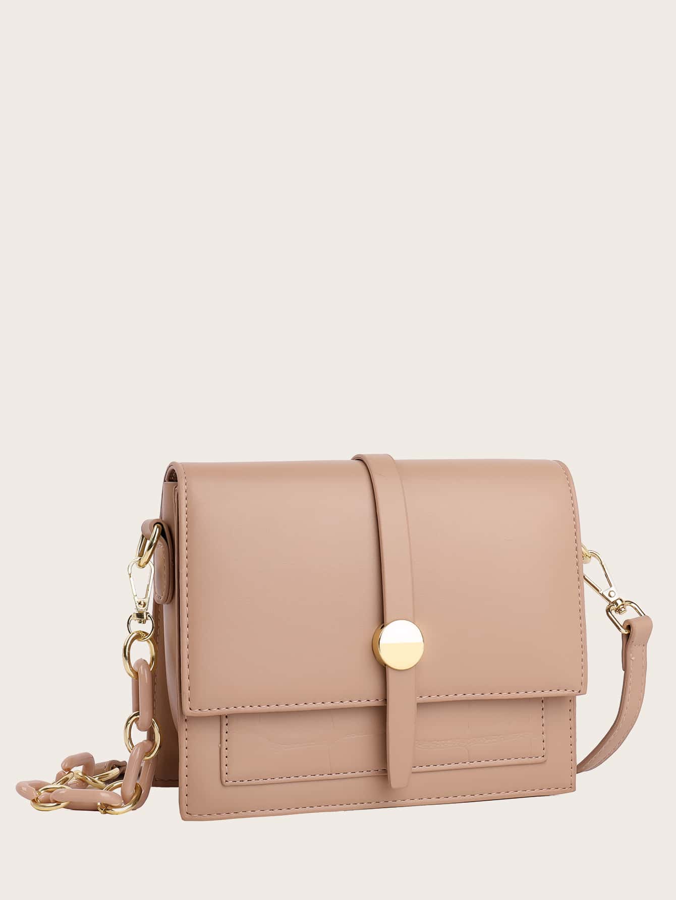 Minimalist Flap Crossbody Bag