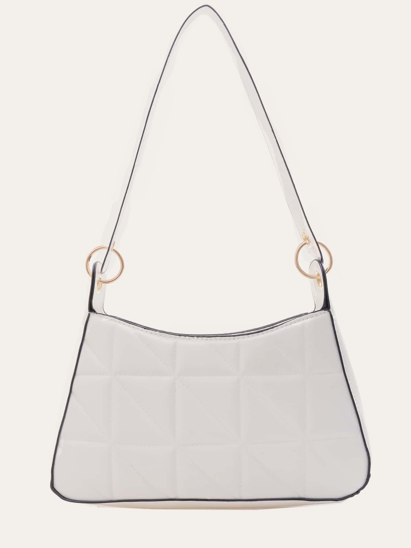 Minimalist Quilted Shoulder Bag