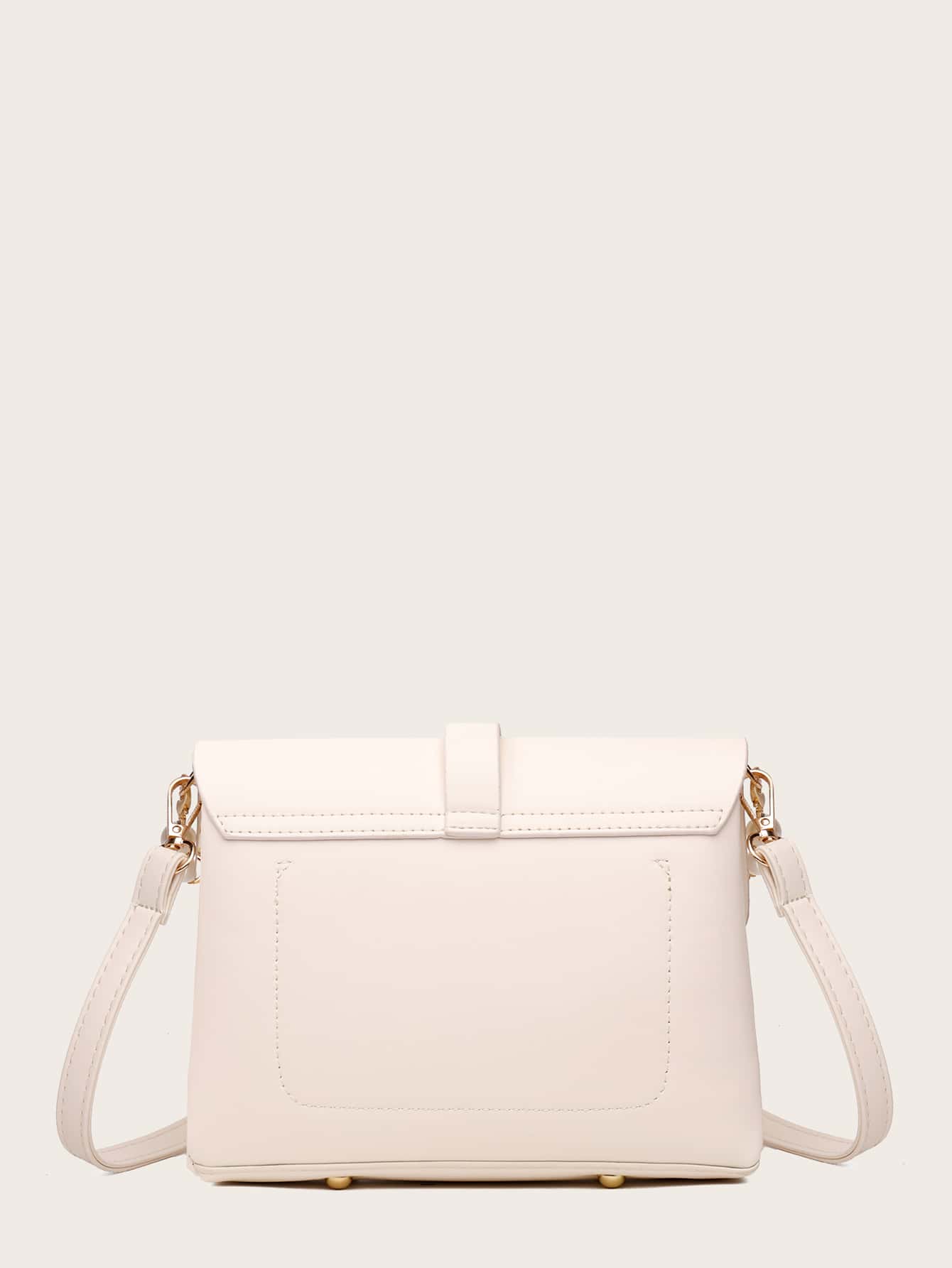 Faux Pearl Decor Crossbody Bag