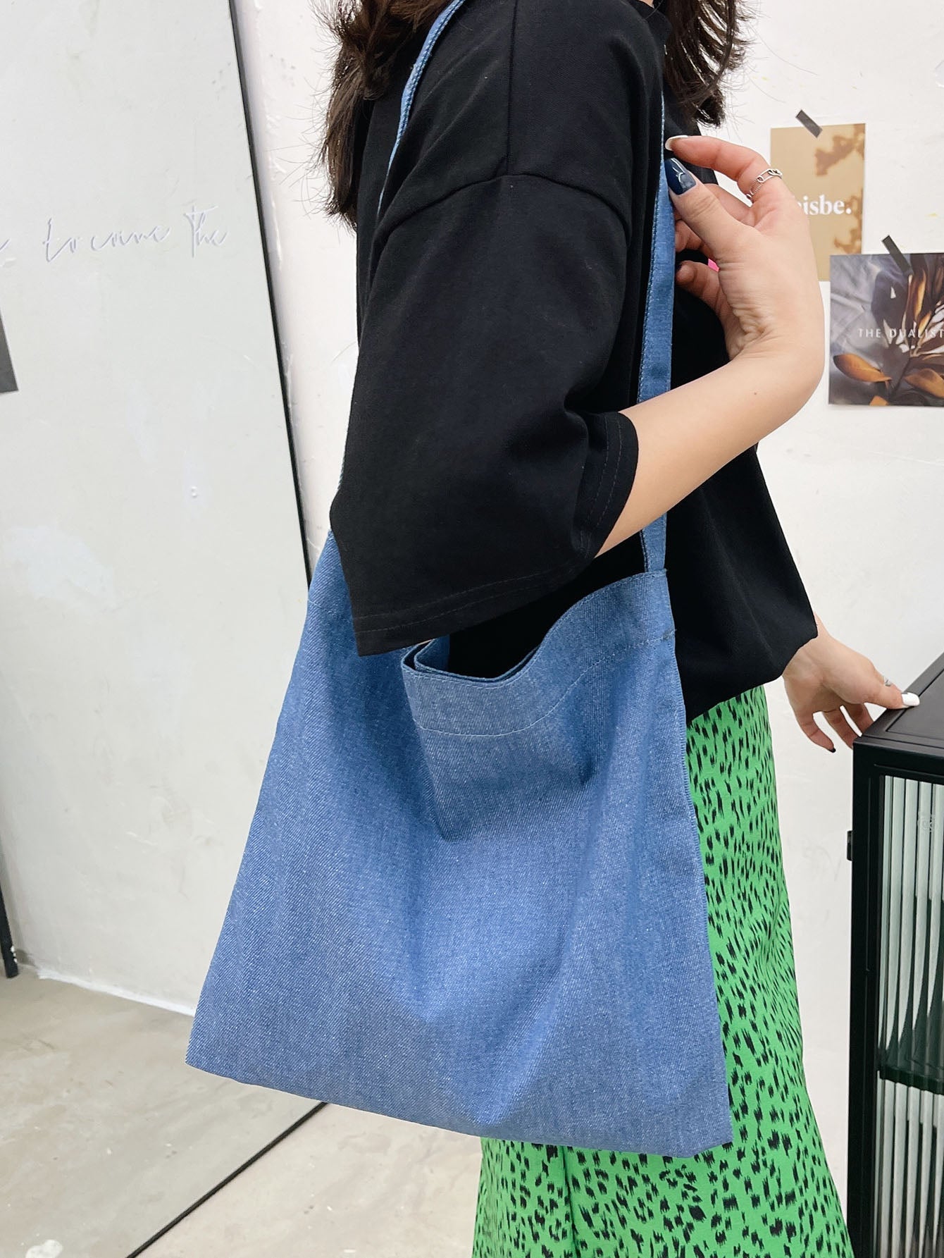 Denim Crossbody Bag