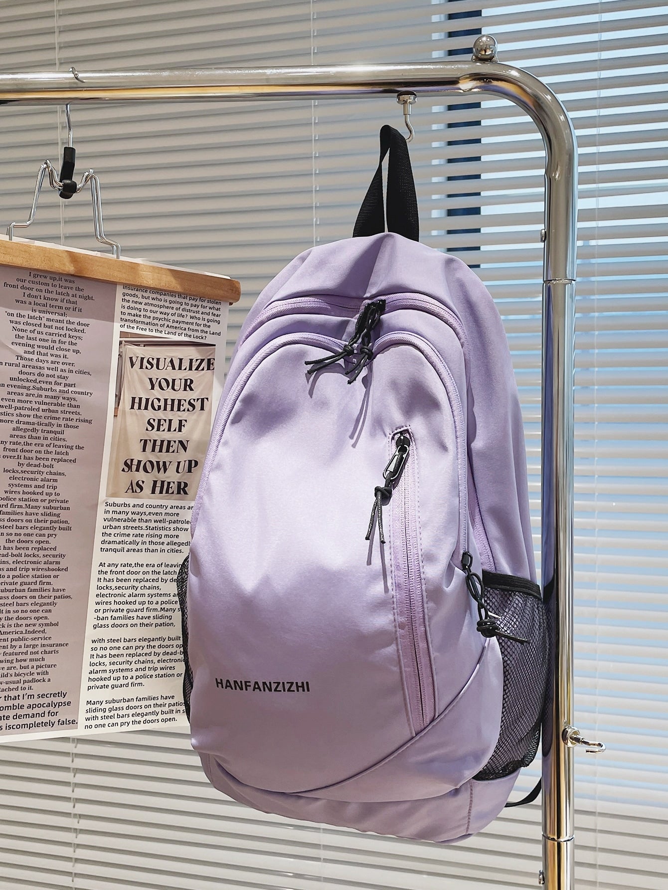 Letter Graphic Backpack