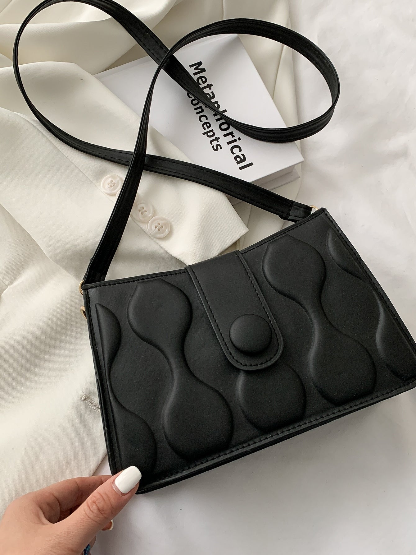Minimalist Textured Crossbody Bag