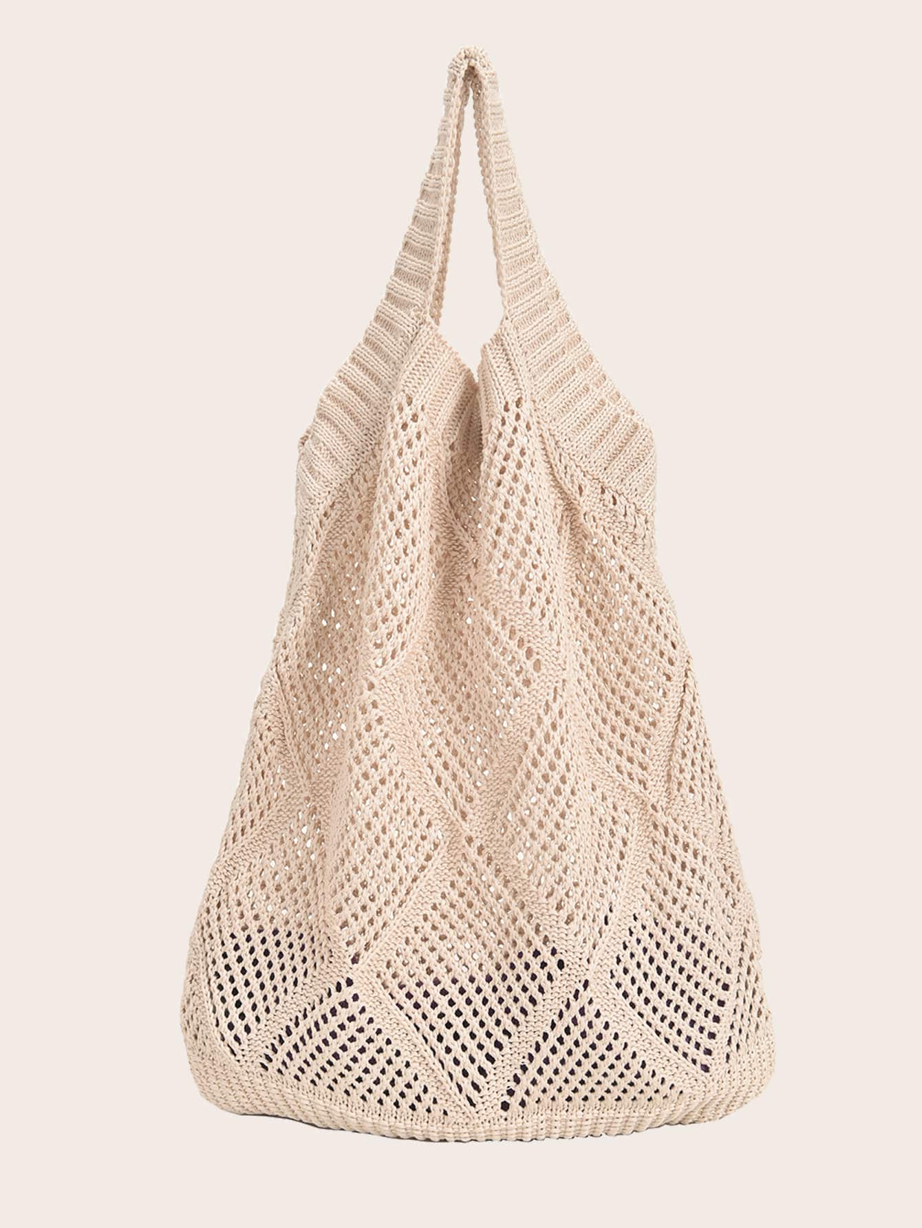 Minimalist Large Capacity Crochet Tote Bag