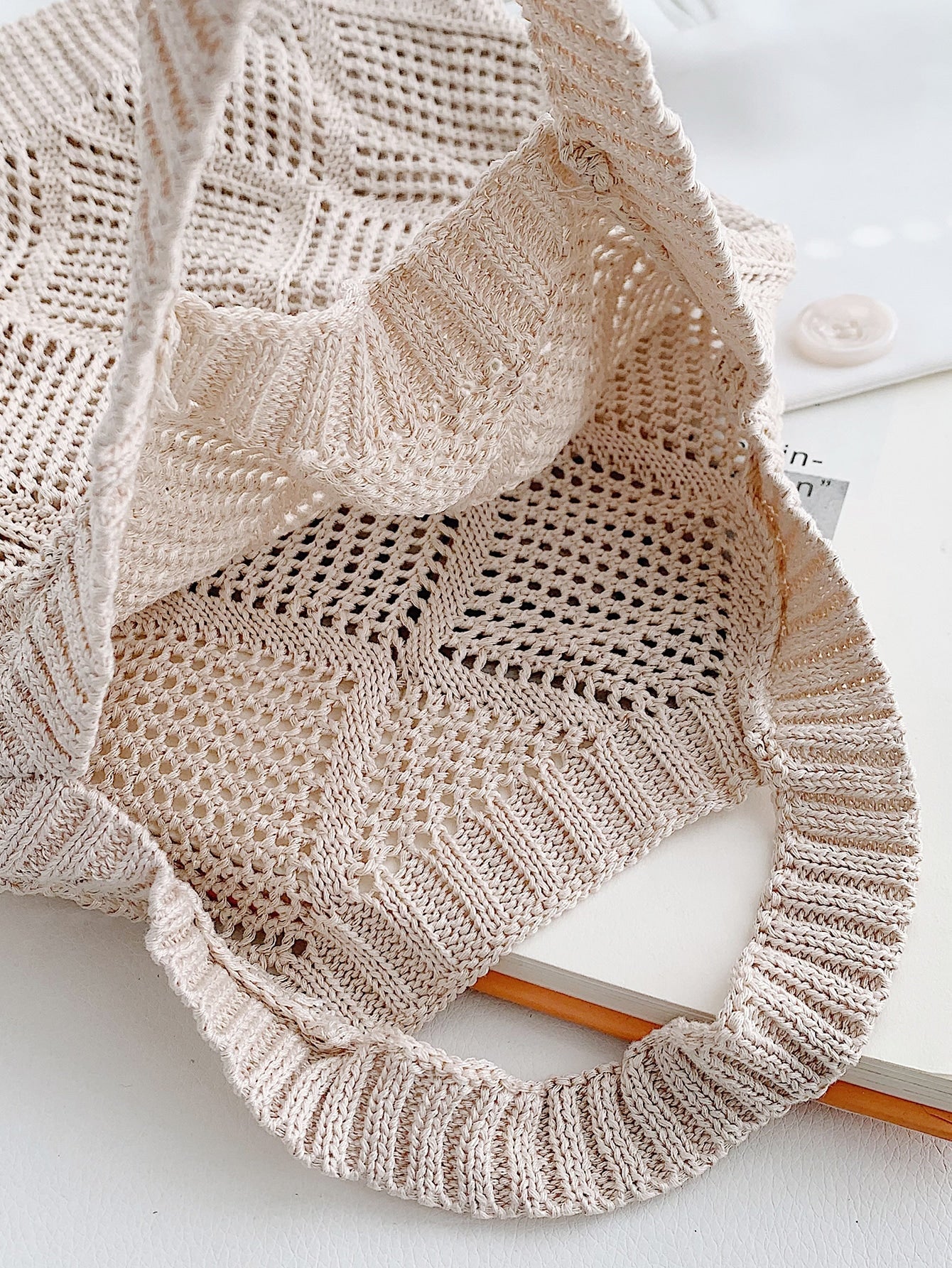 Minimalist Large Capacity Crochet Tote Bag