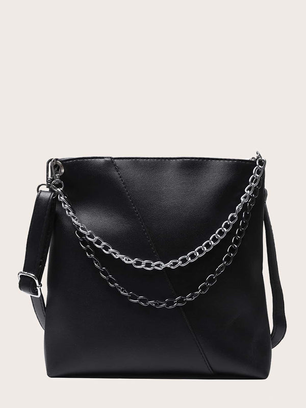 Chain Decor Shoulder Bag