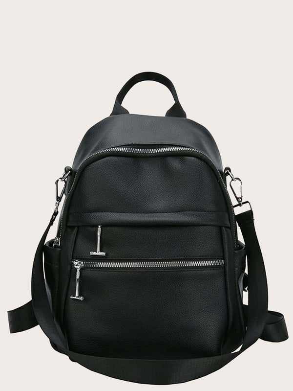 Minimalist Zipper Front Classic Backpack