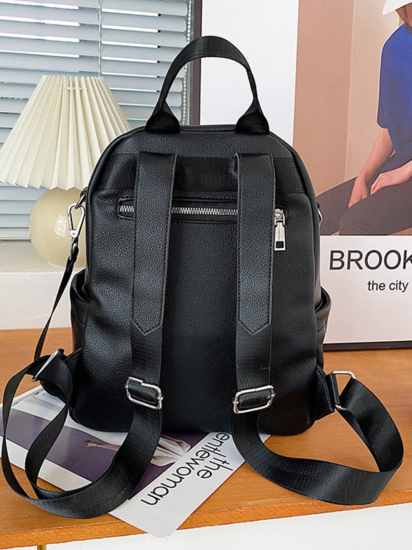 Minimalist Zipper Front Classic Backpack