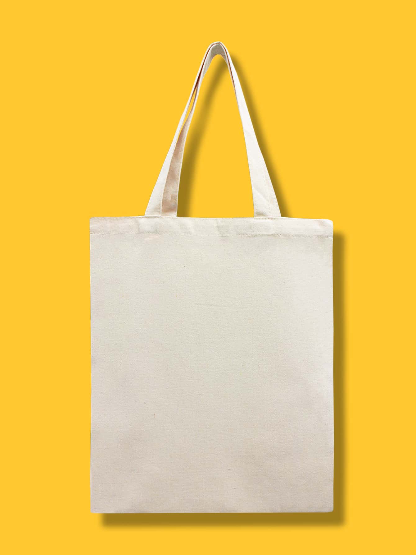 Minimalist Figure Graphic Color Block Shopper Bag