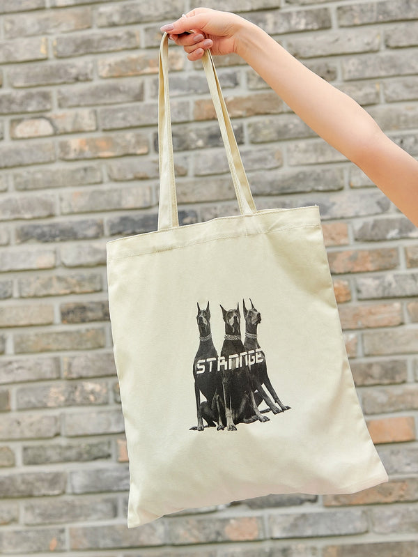 DAZY Dog Graphic Shopper Bag