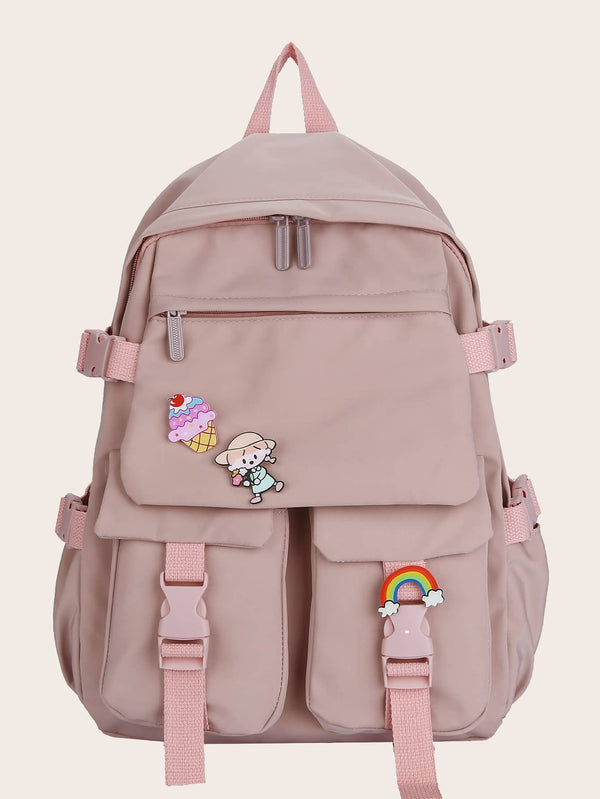 Release Buckle & Pocket Front Backpack