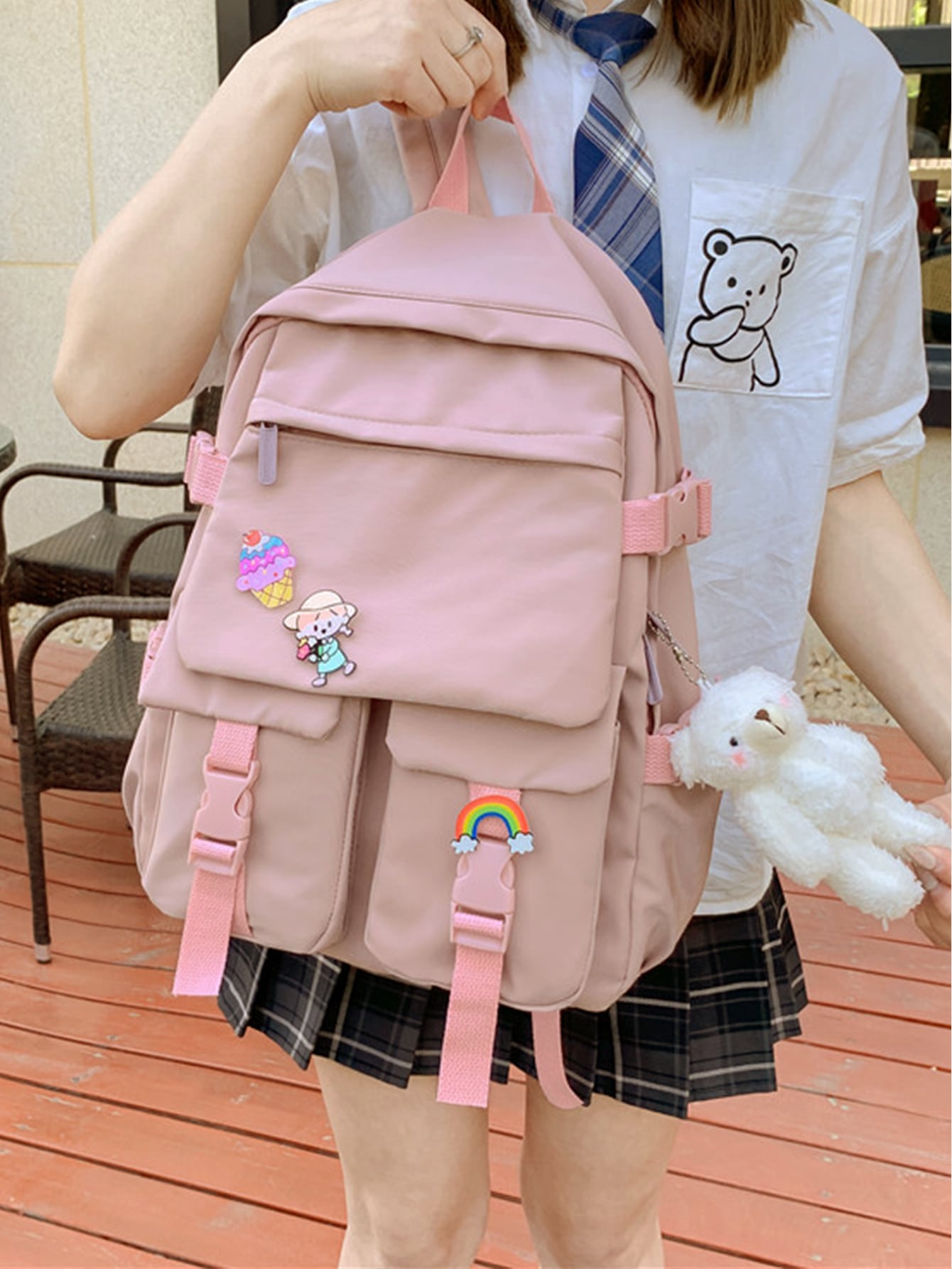 Release Buckle & Pocket Front Backpack