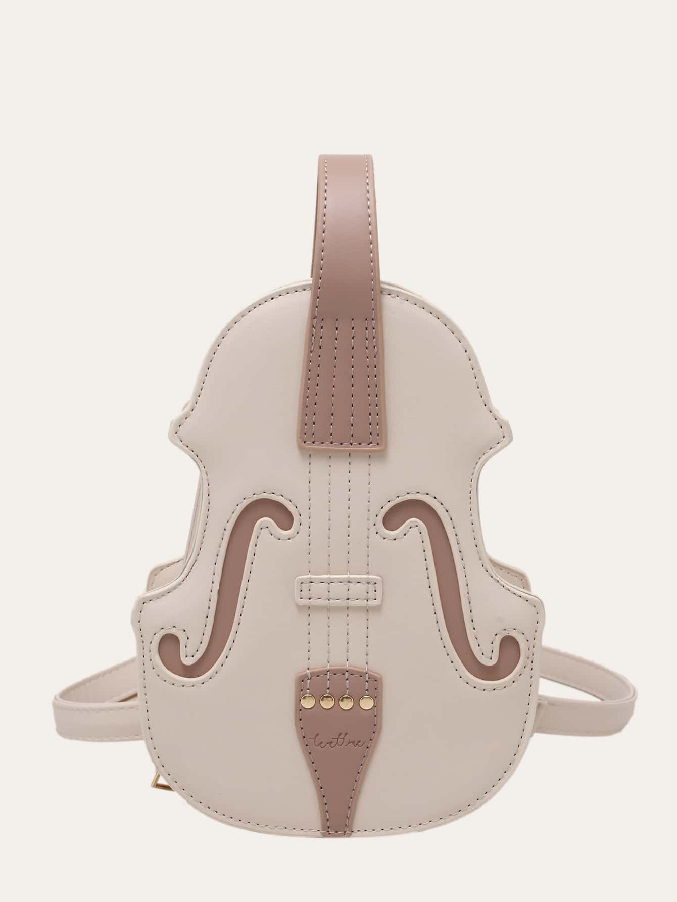 Violin Design Satchel Bag