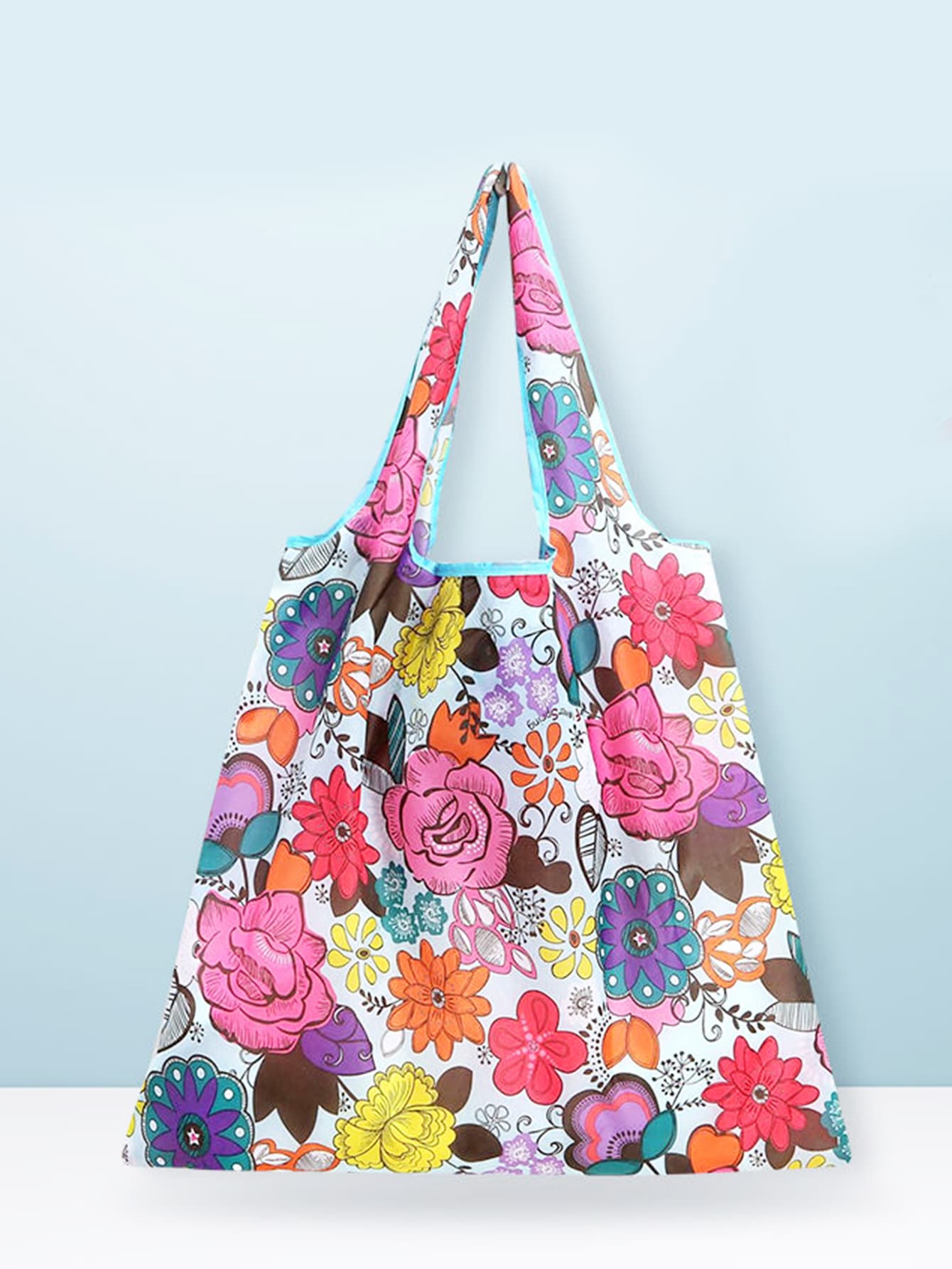 Floral Graphic Shopper Bag