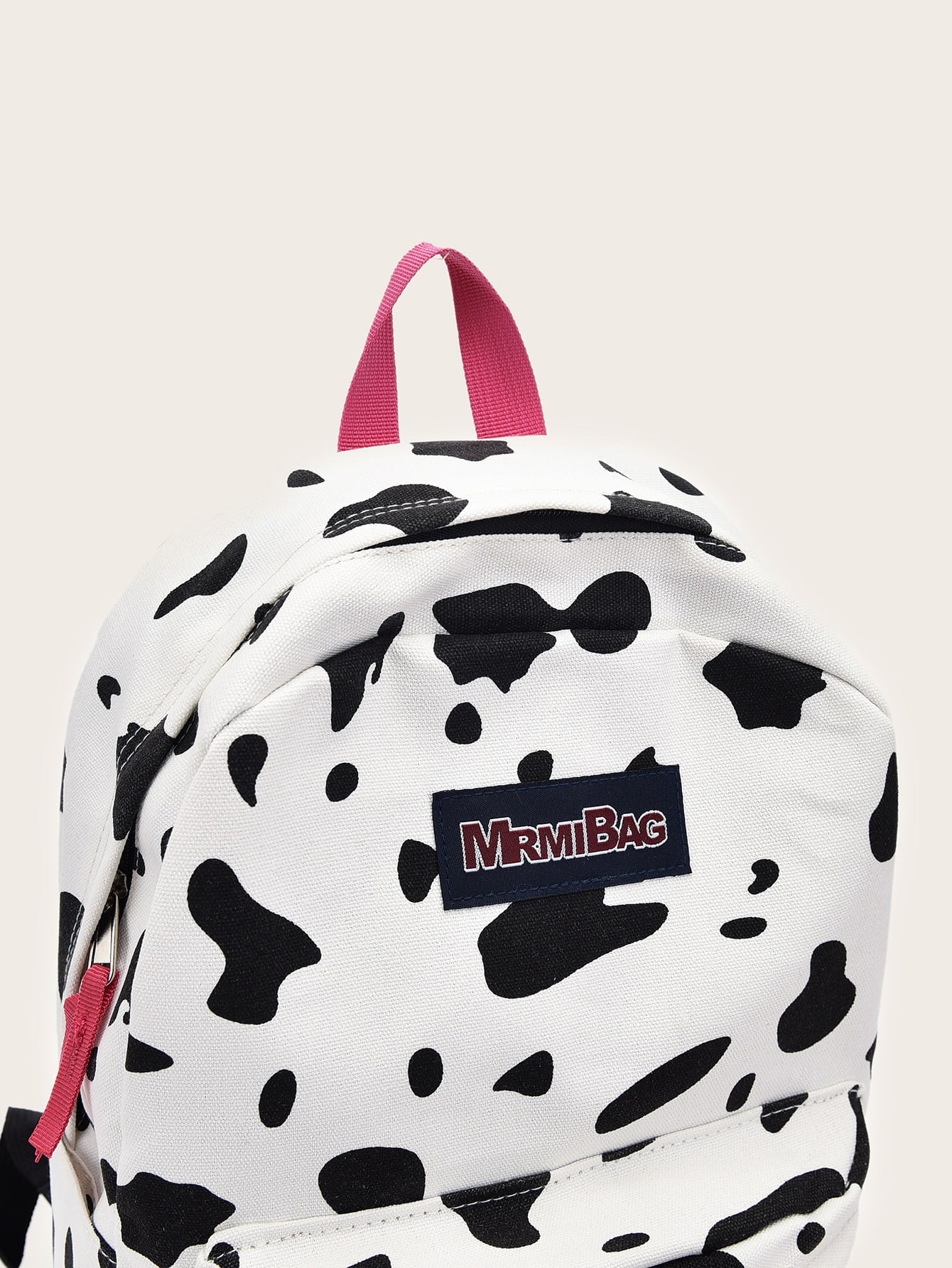 Cow Print Pocket Front Backpack