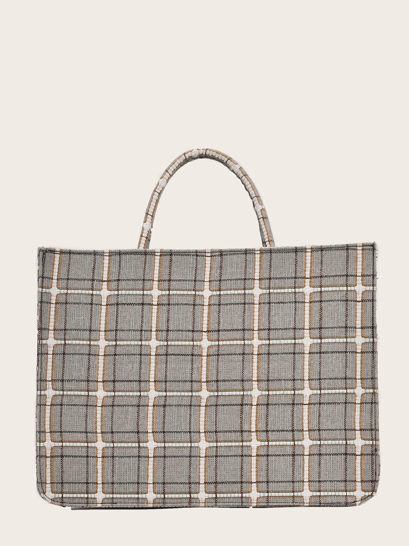 Plaid Tote Bag