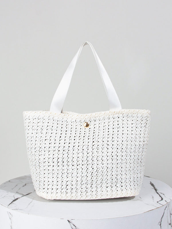 Straw Satchel Bag