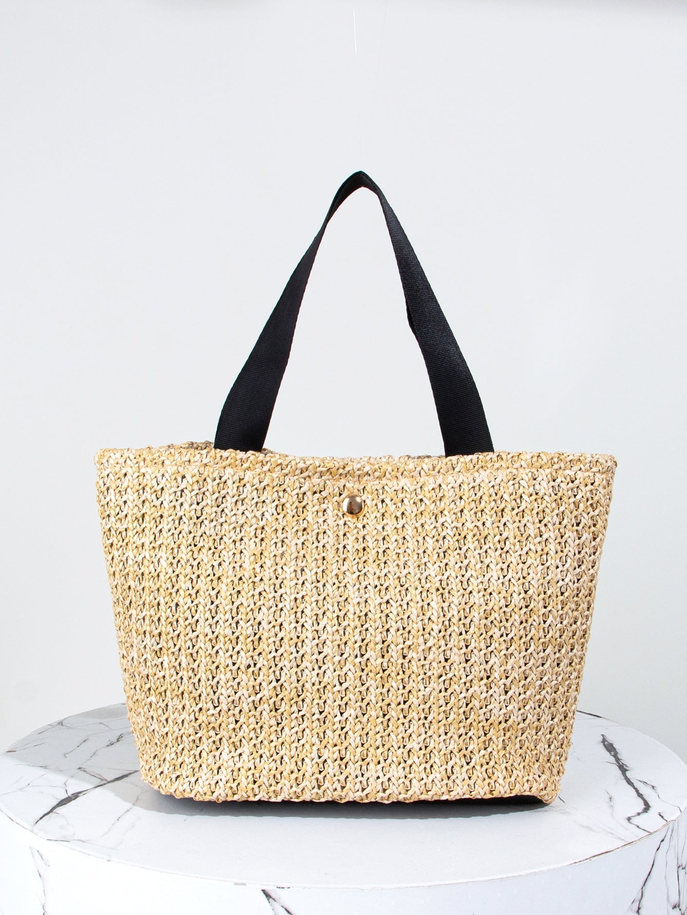 Straw Satchel Bag