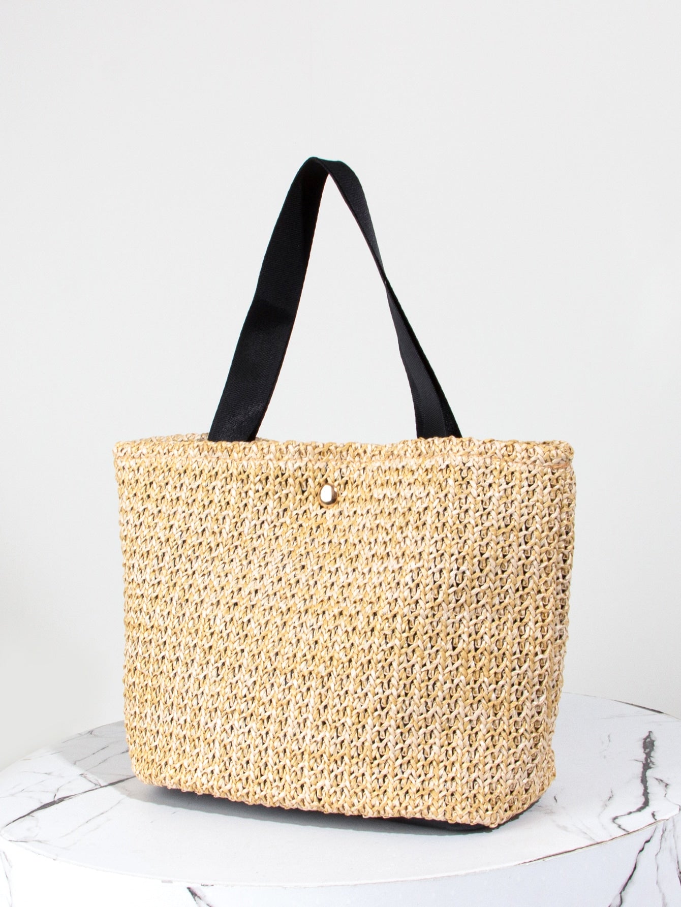 Straw Satchel Bag